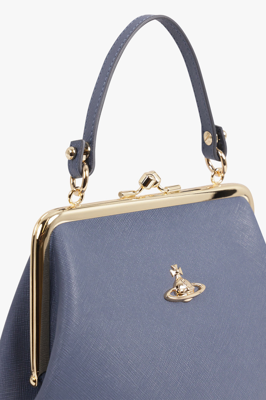 GRANNY FRAME PURSE | DENIM BLUE - 4