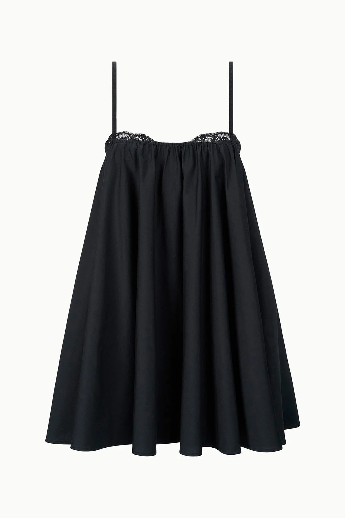 STAUD CECILY MINI DRESS BLACK - 1