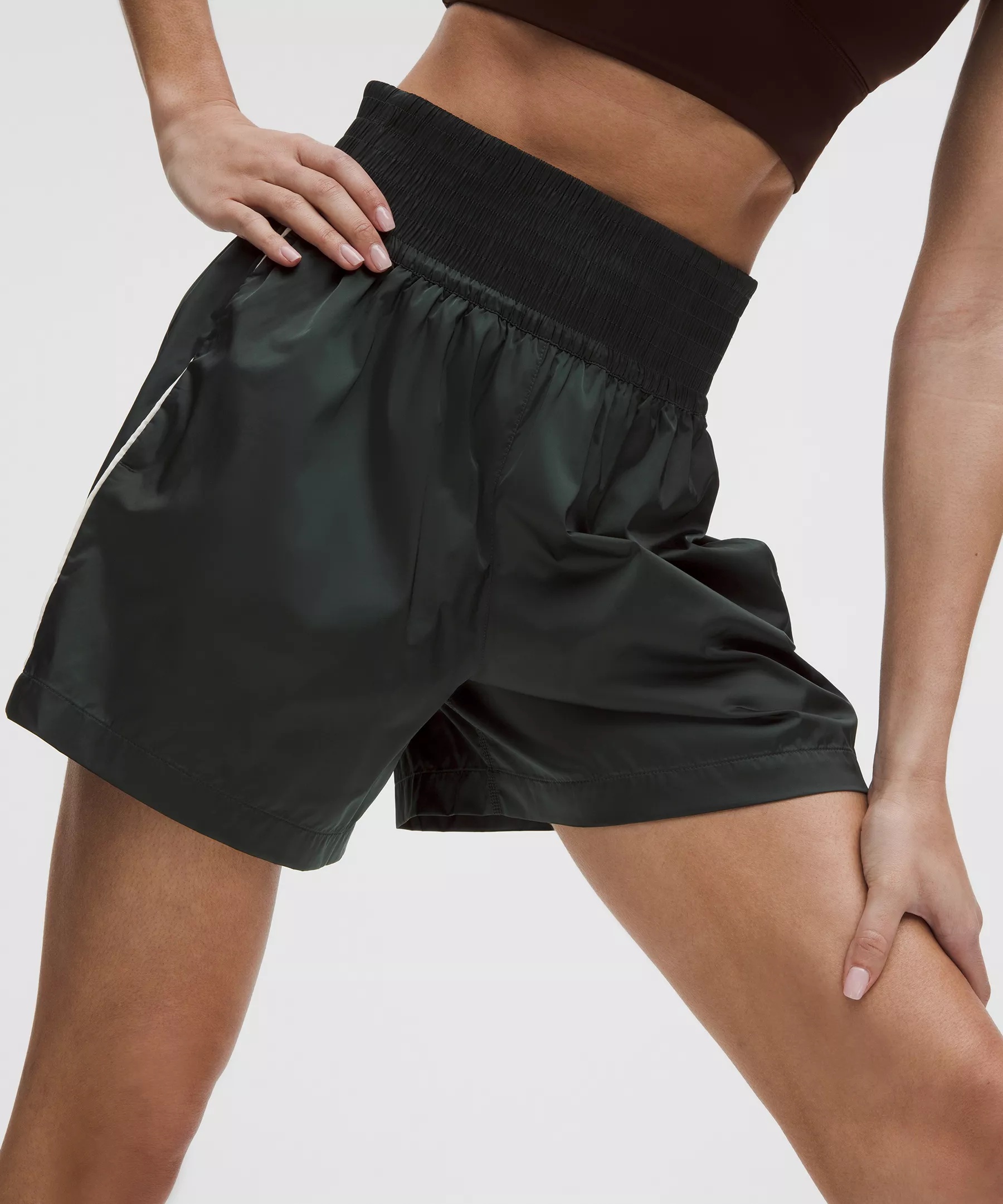 Stretch Satin Nylon Super-High-Rise Short 5" - 6