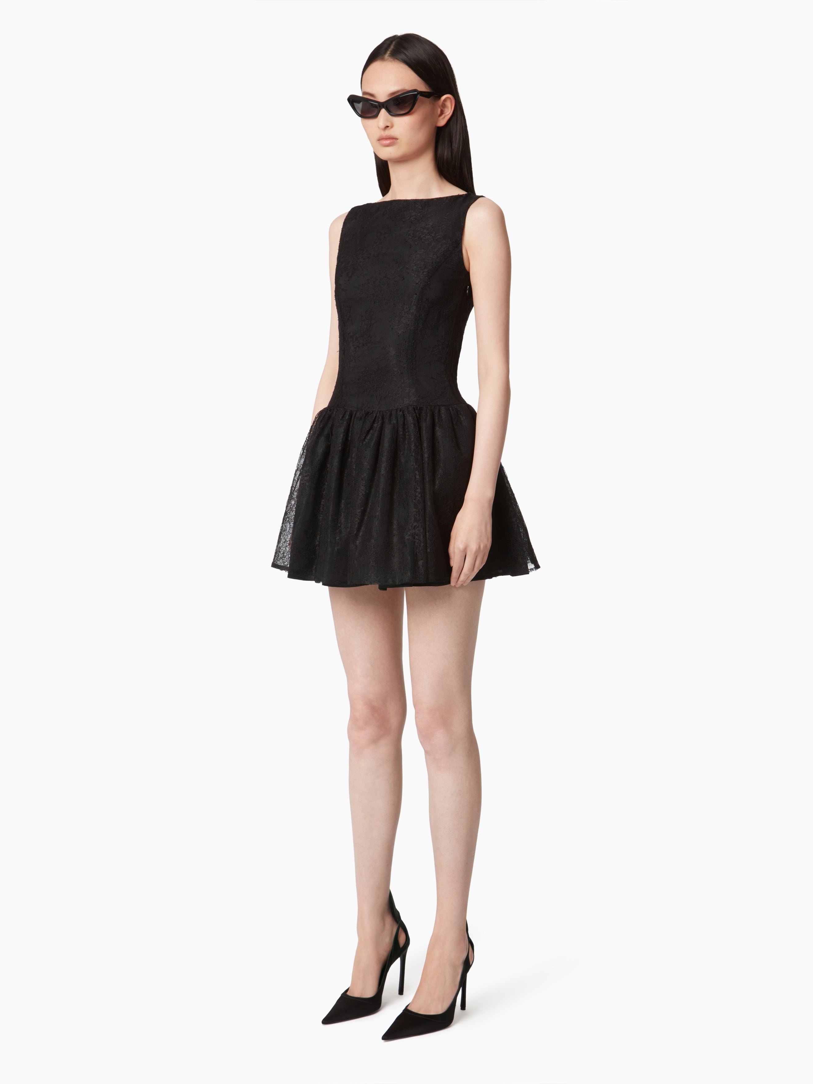 MINI DRESS WITH PEPLUM BOTTOM - 2