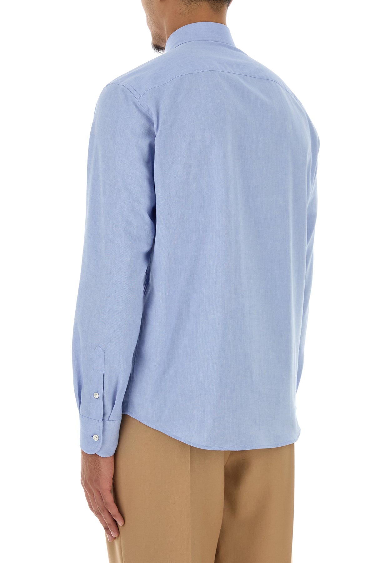 Powder blue oxford shirt - 4