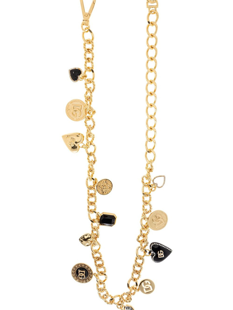 Dolce & Gabbana logo-charm chain belt outlook