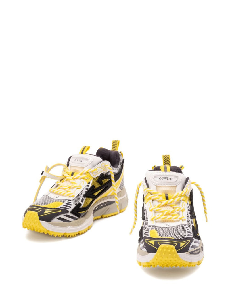 Off-White textured-sole lace-up sneakers outlook