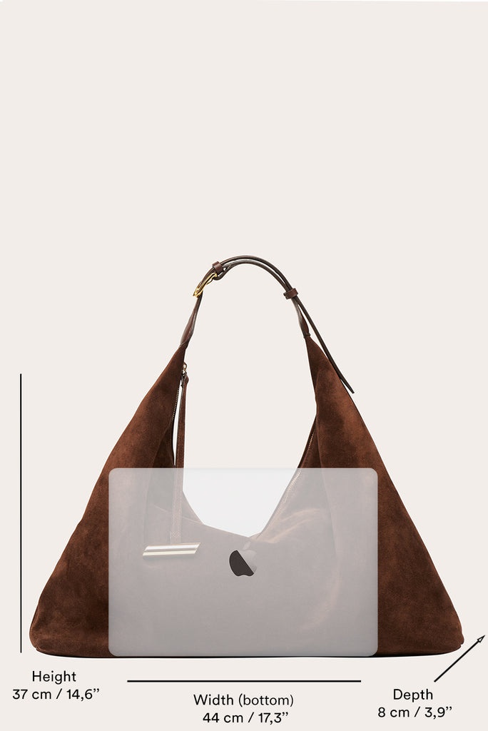 PILLOW HOBO RHUM SUEDE - 3