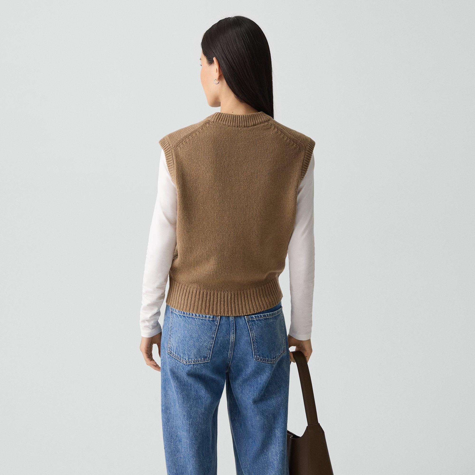 Relaxed Vest in Recycled Cashmere - 4