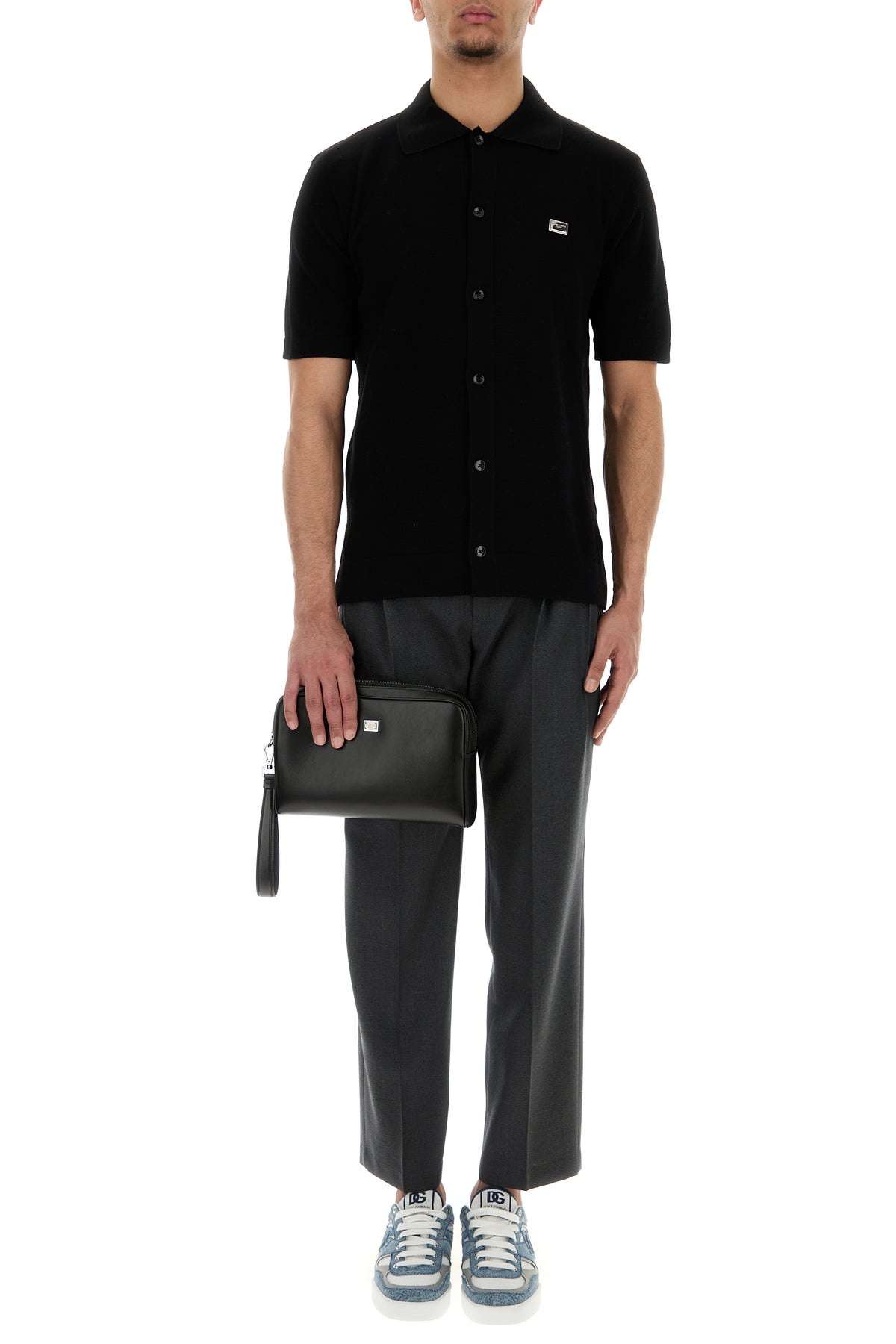 Black leather pouch - 5