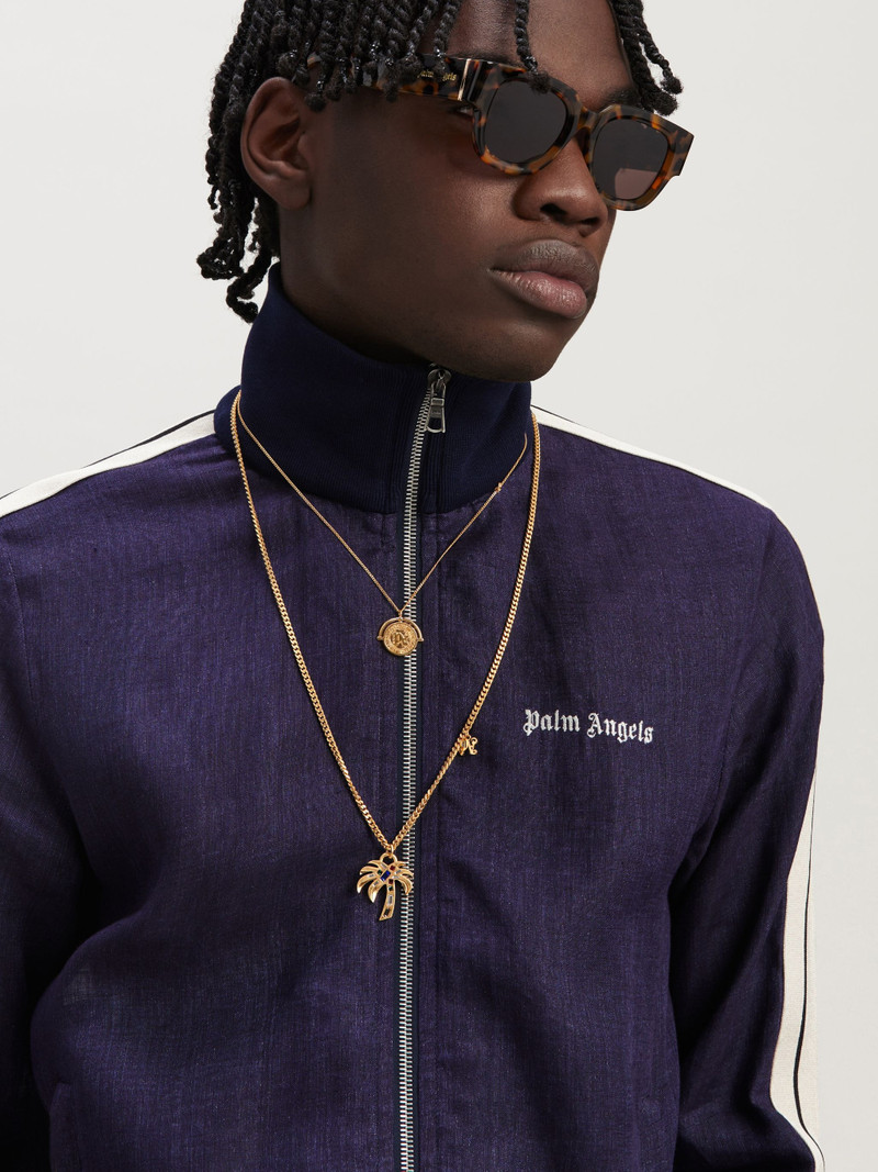 Logo Linen Track Jacket 6