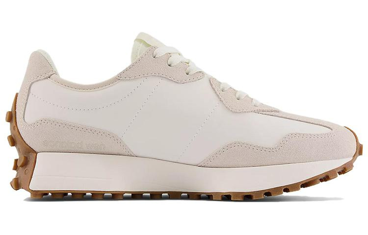 (WMNS) New Balance 327 Beige White Gum Pink WS327AN - 2