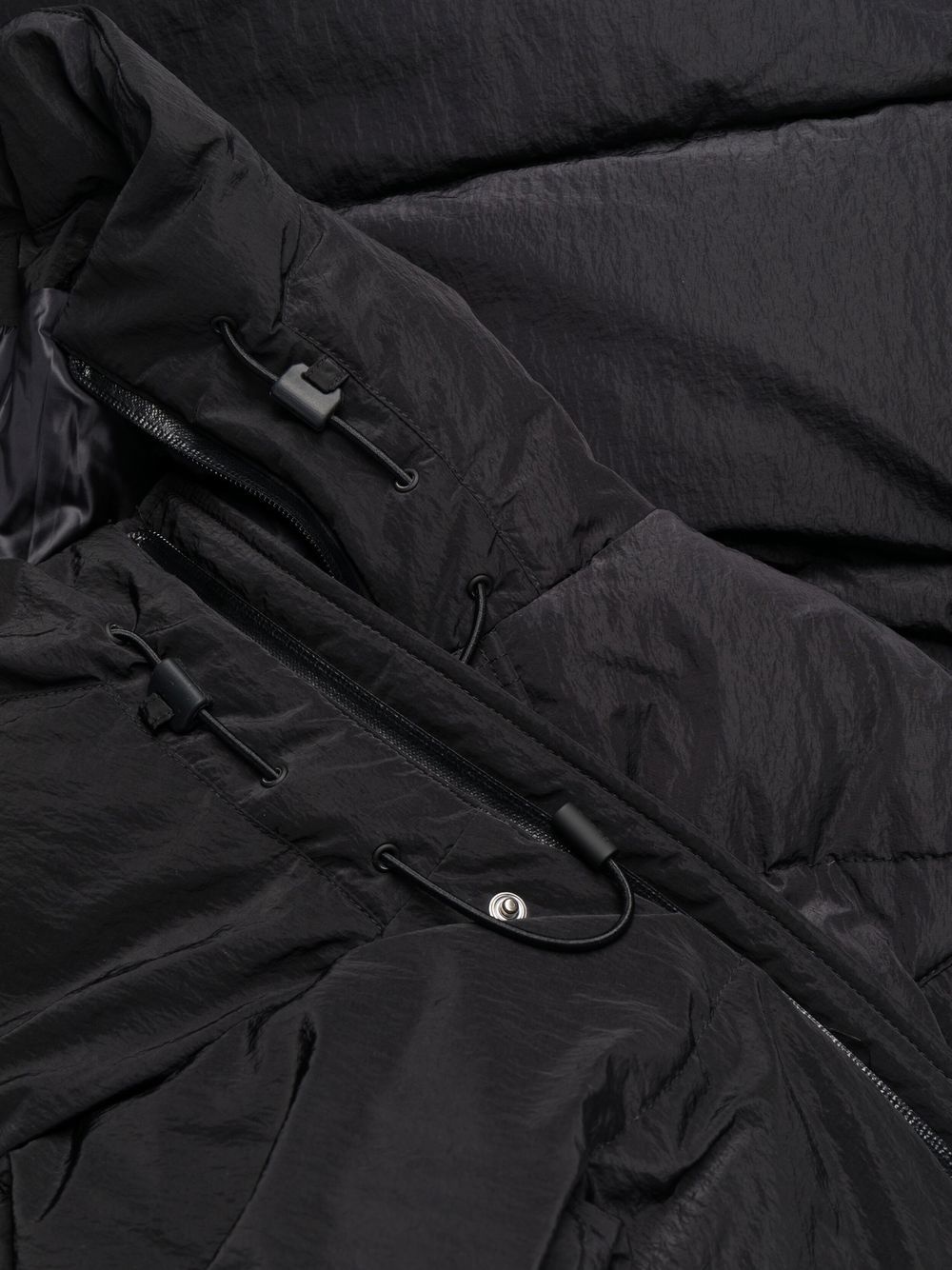 panelled down mid coat - 6