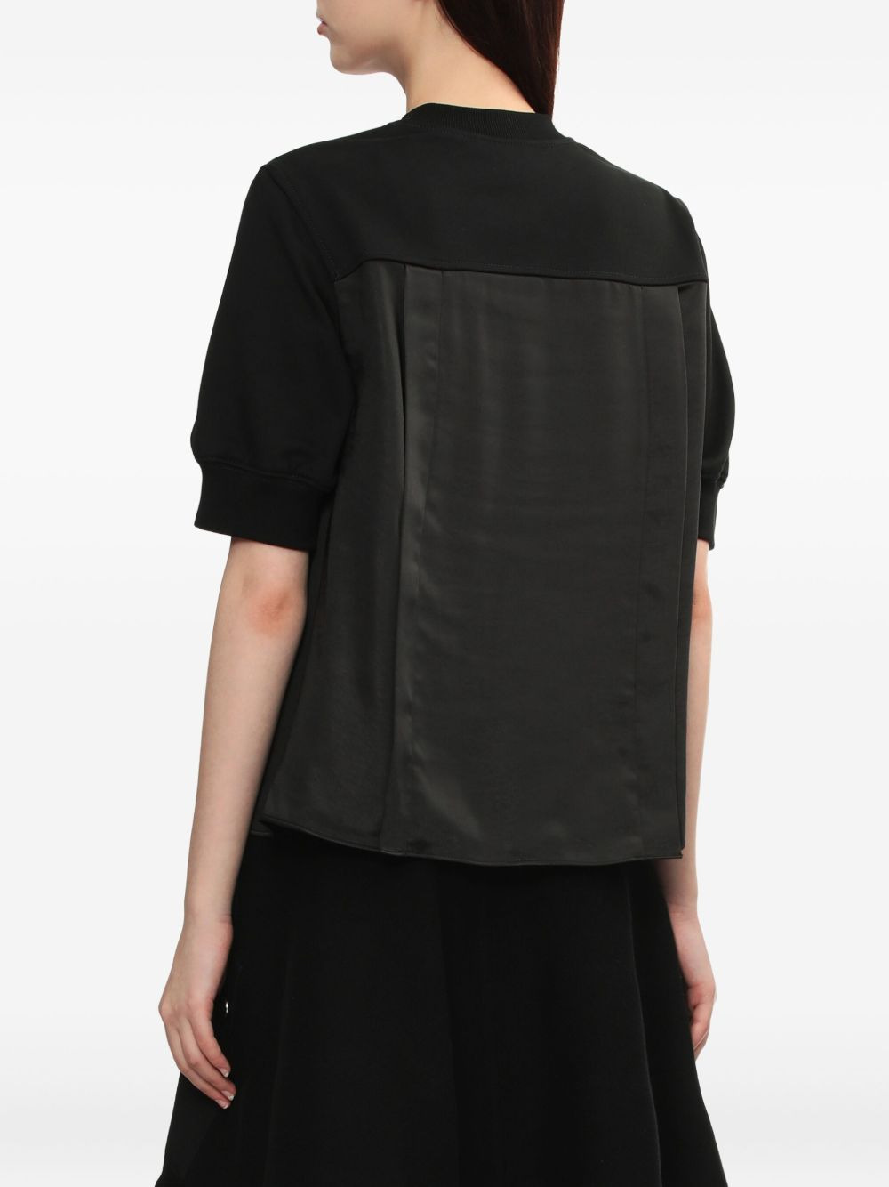 panelled short-sleeve top - 4