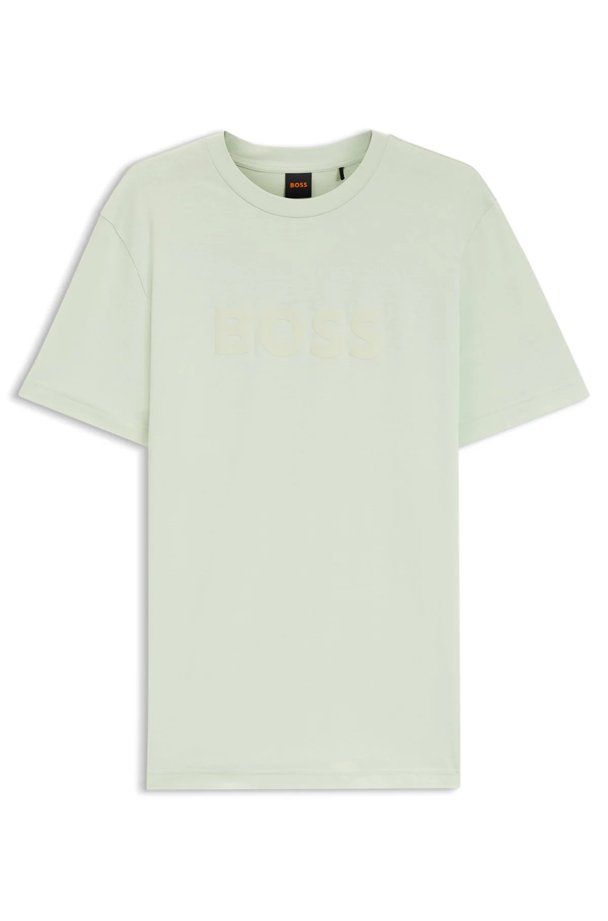 REGULAR-FIT COTTON T-SHIRT WITH MODERN LOGO - 1