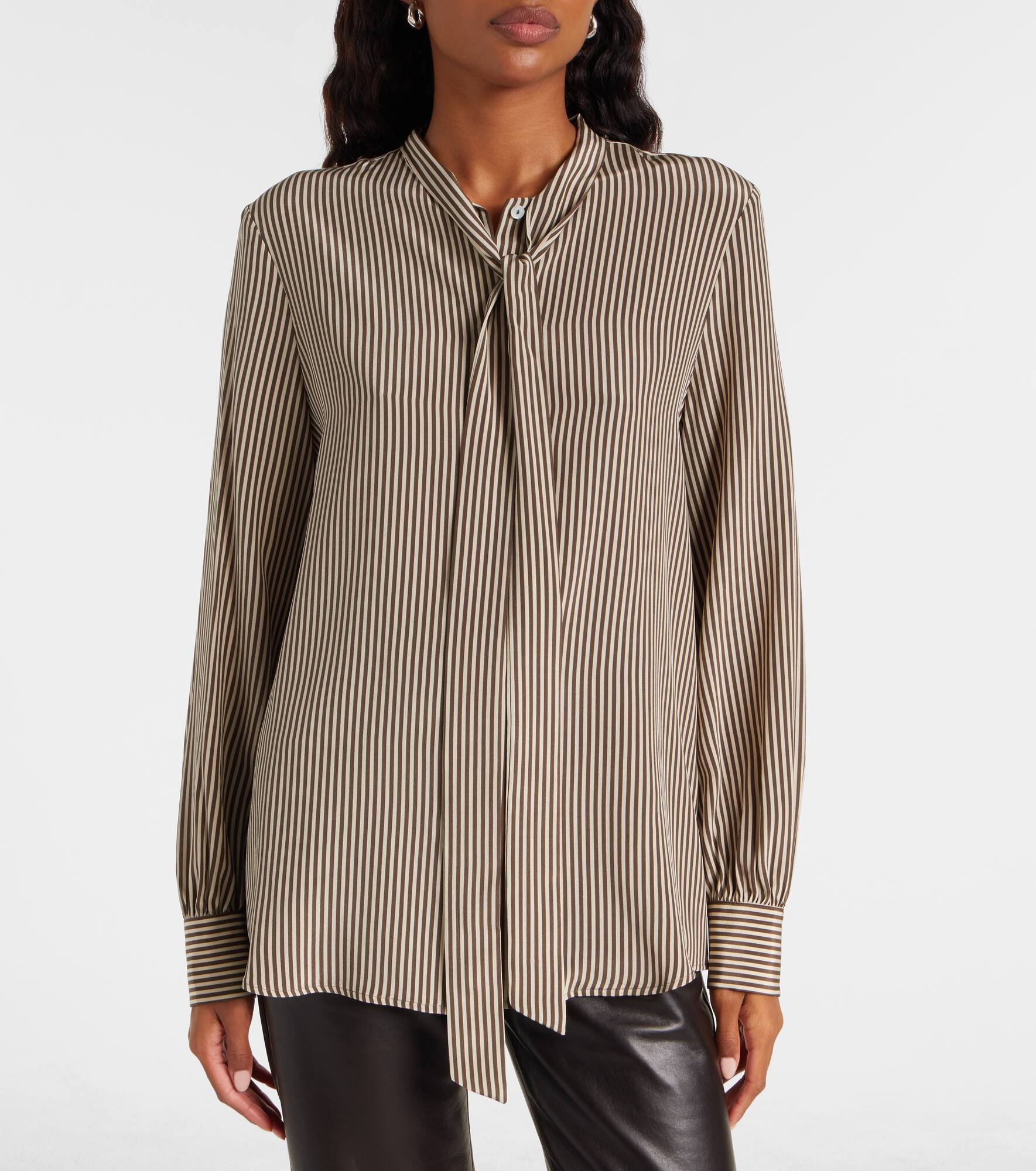 Striped silk shirt - 6