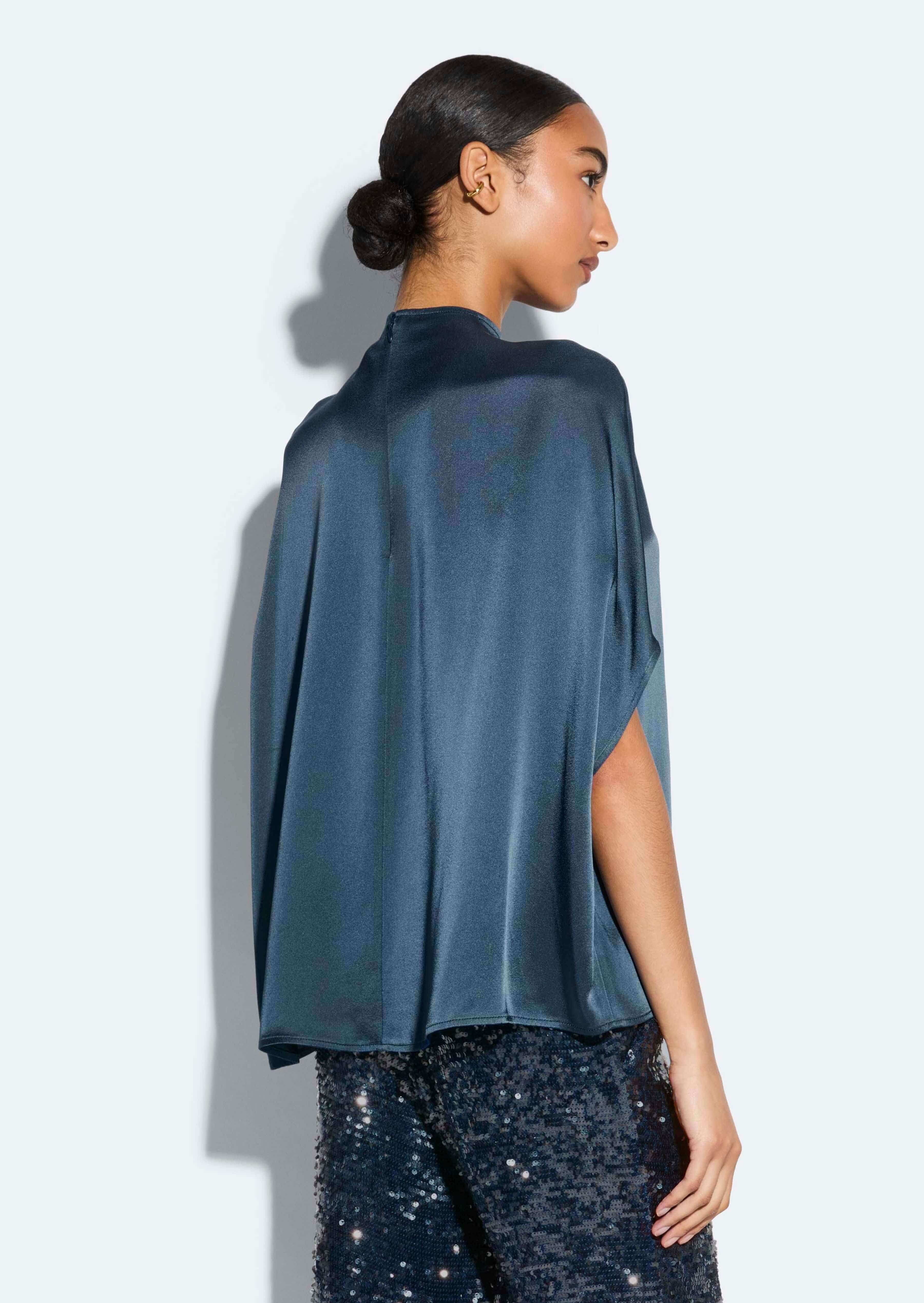 Satin Cape Tee - 3