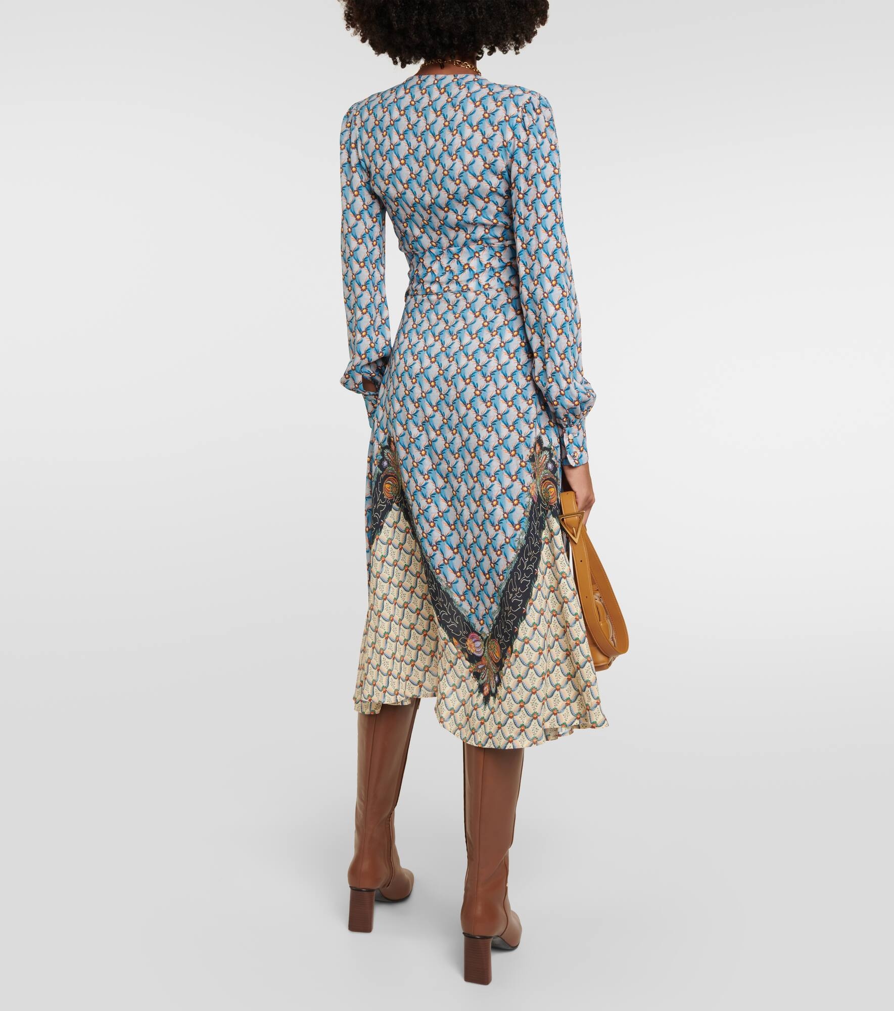 Floral sablé midi dress - 3