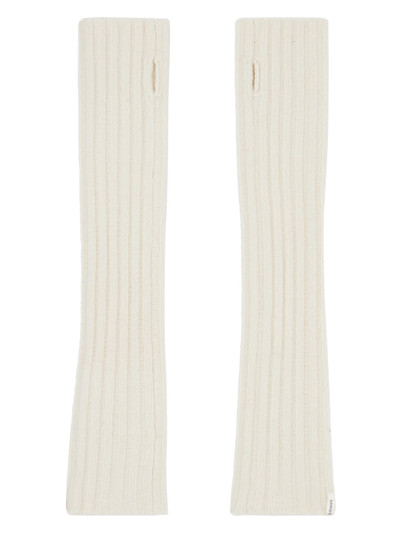SANDY LIANG White Digit Arm Warmers outlook
