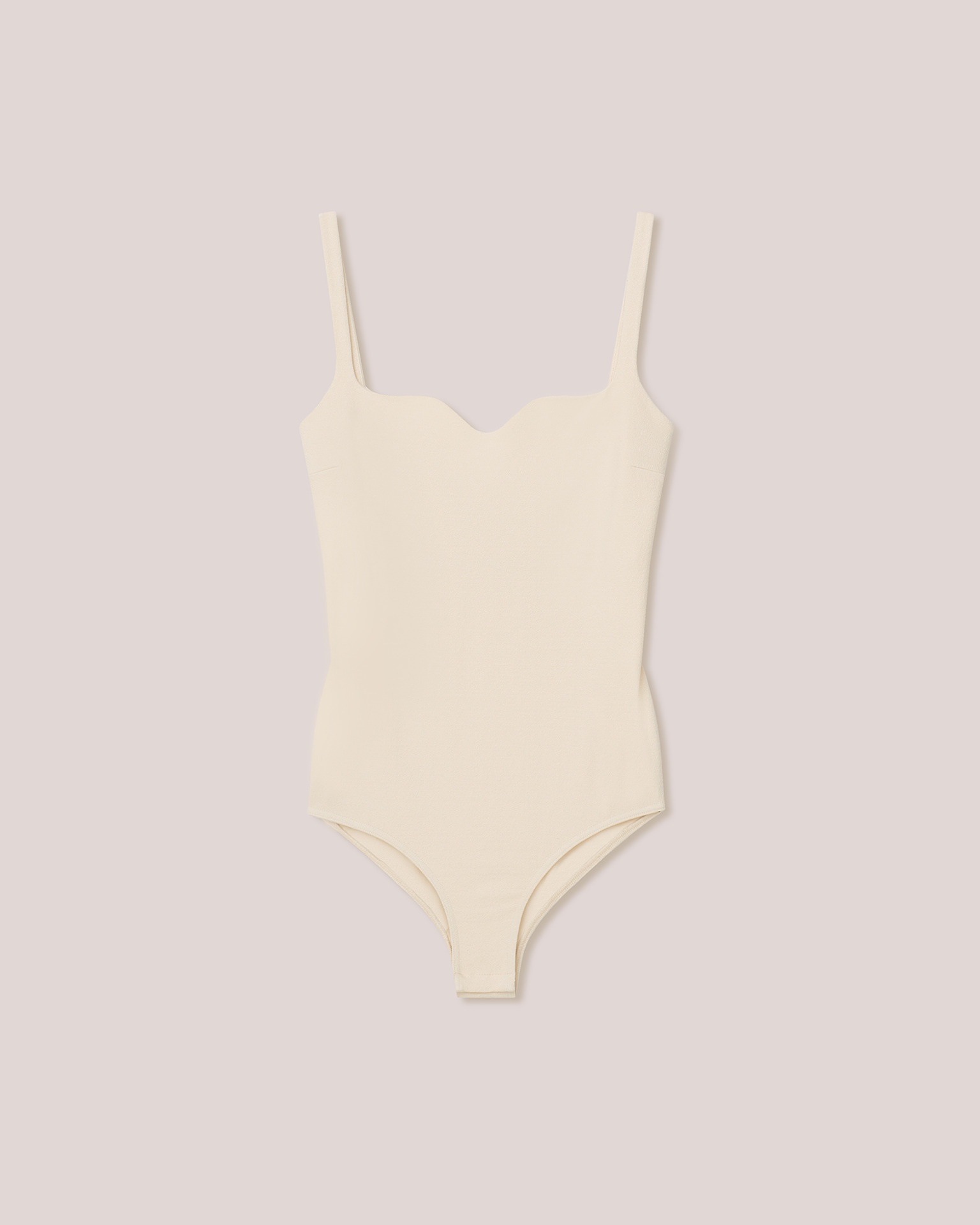 Sweetheart-neckline Jersey Bodysuit