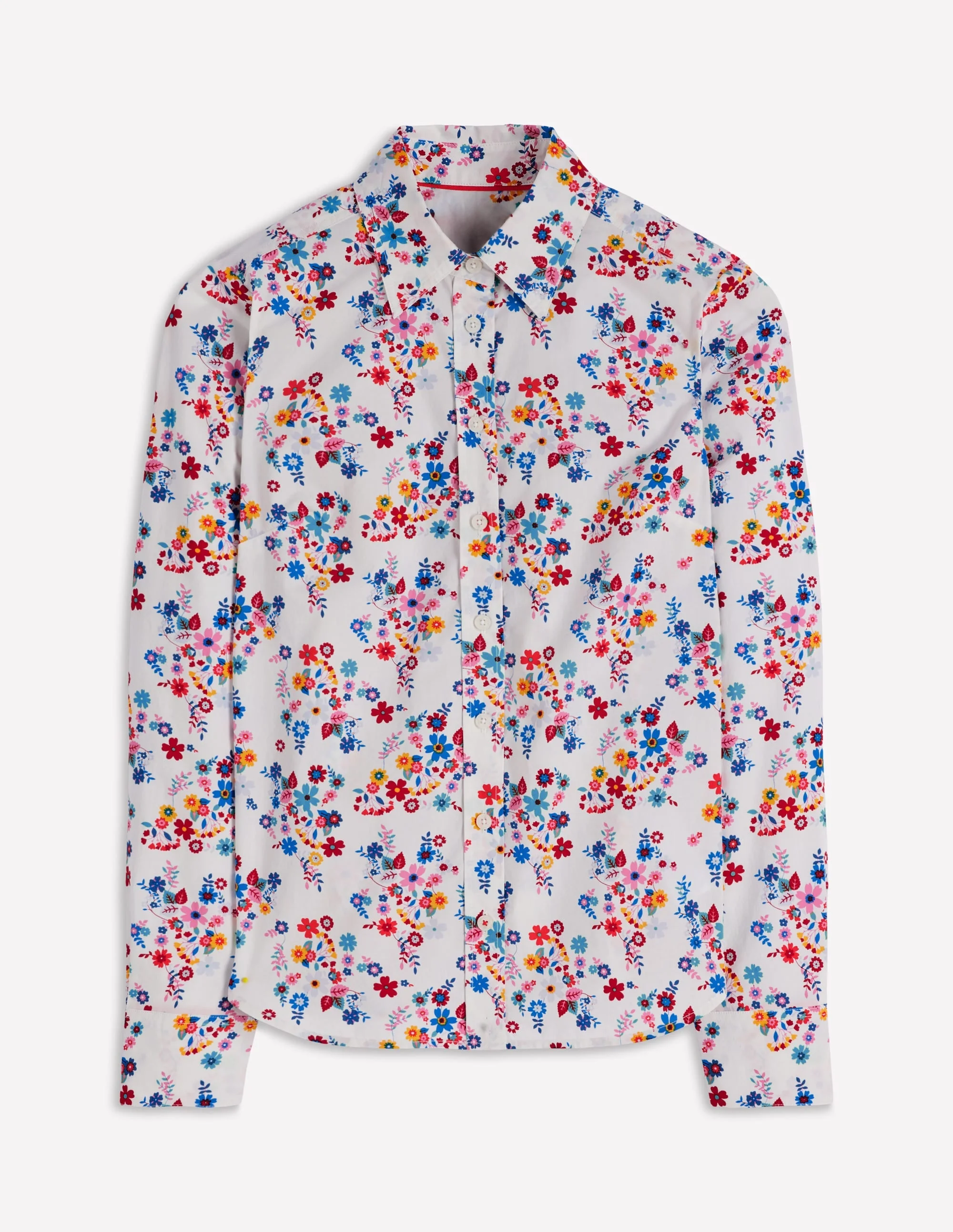 Sienna Cotton Shirt-Multi, Blossom Clusters - 1