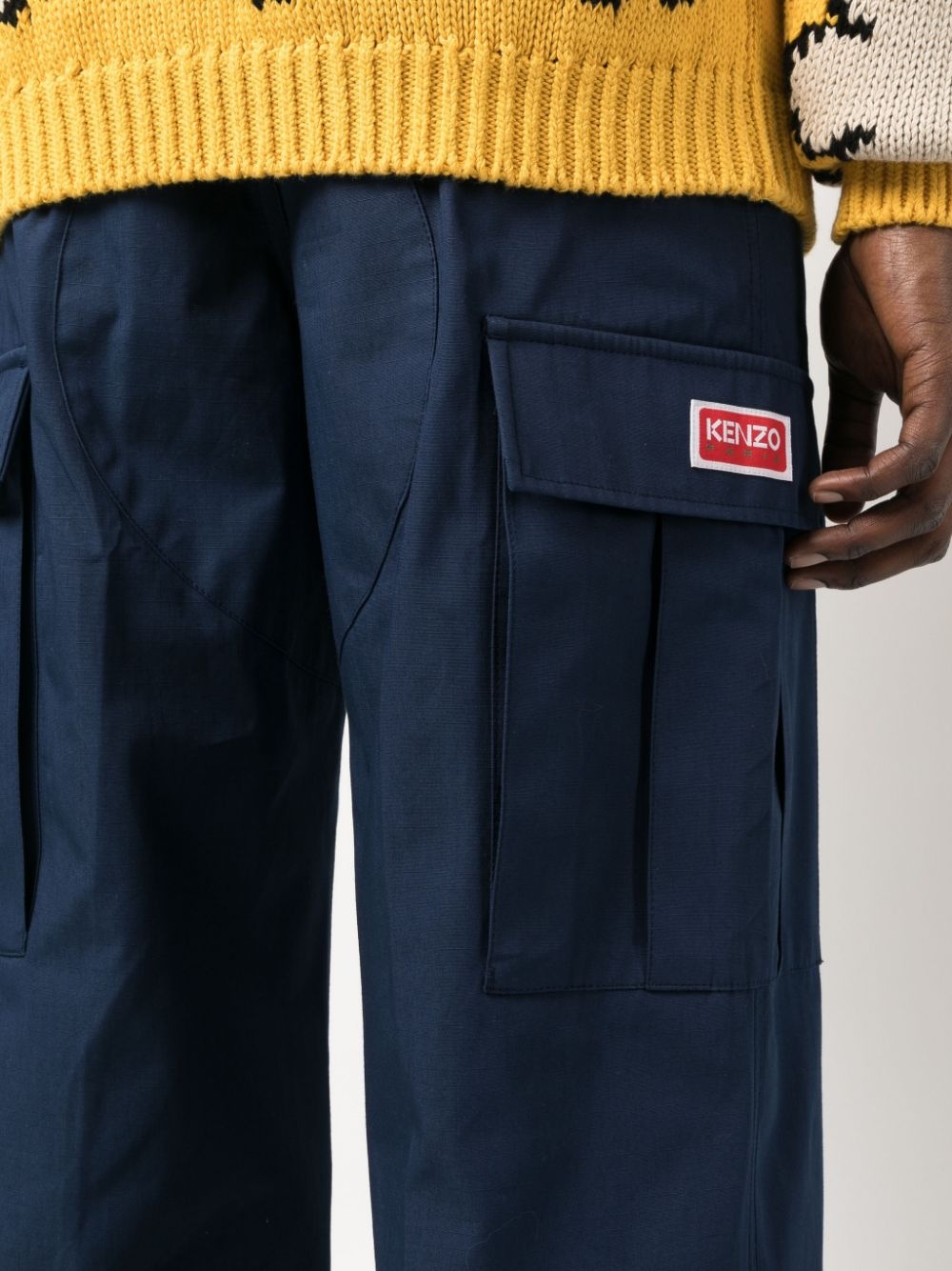 straight-leg cargo trousers - 5