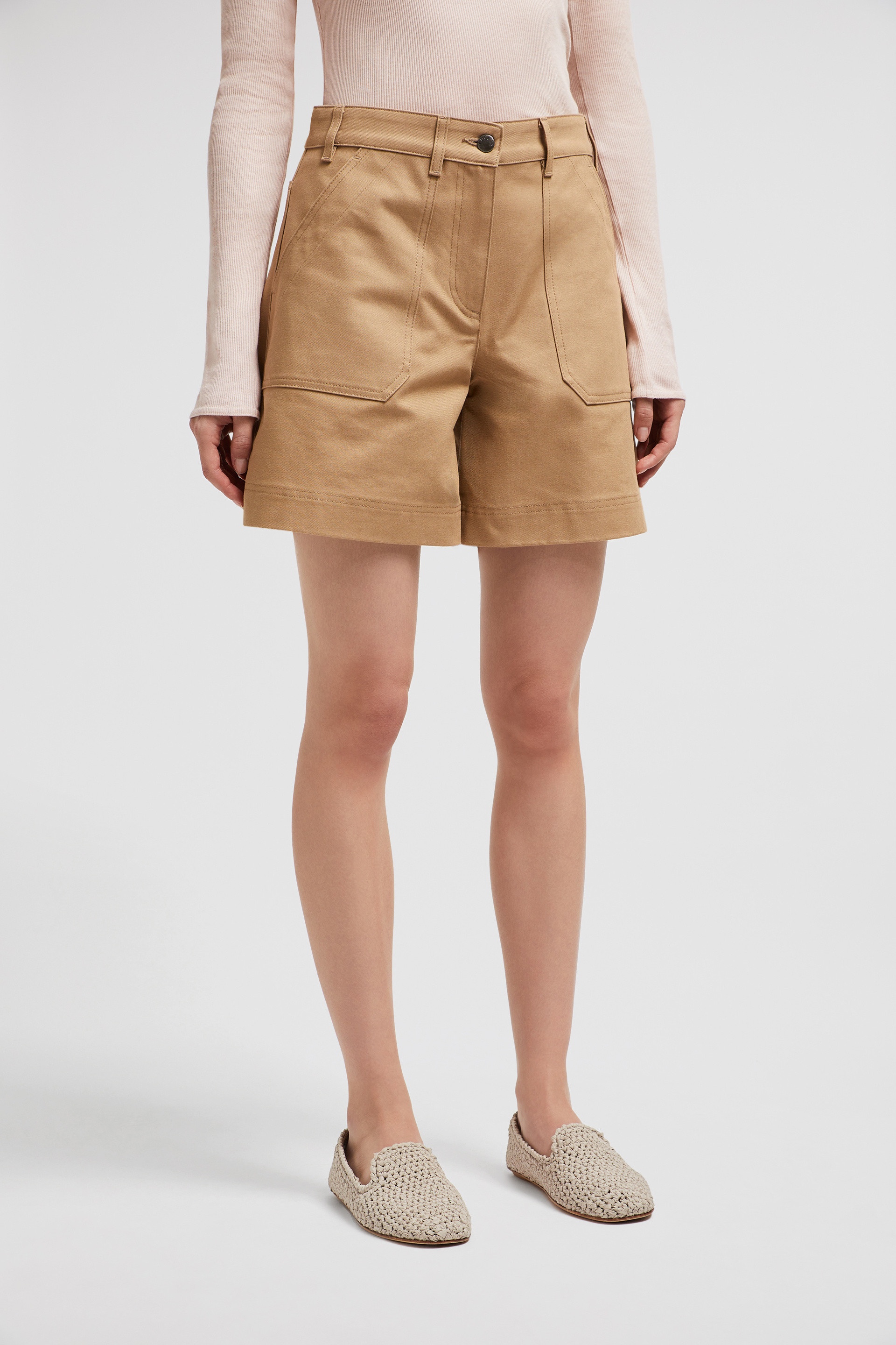 Cotton Gabardine Bermuda Shorts - 3