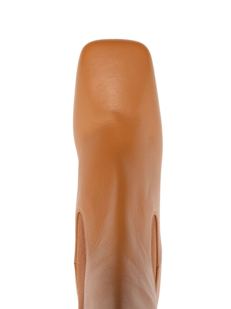 65mm chain heel boots 4