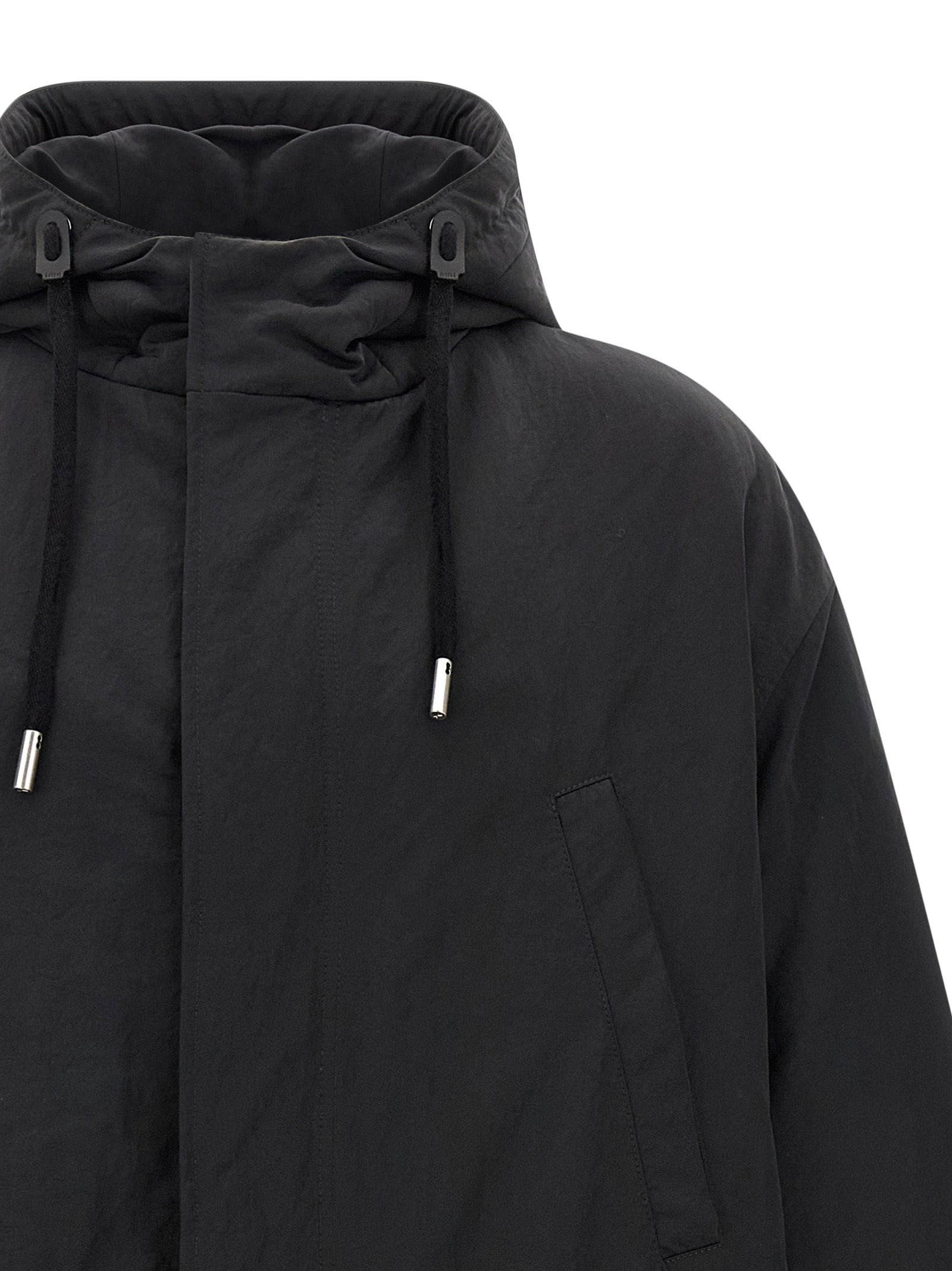 Long Parka Puffer Jackets Gray - 3