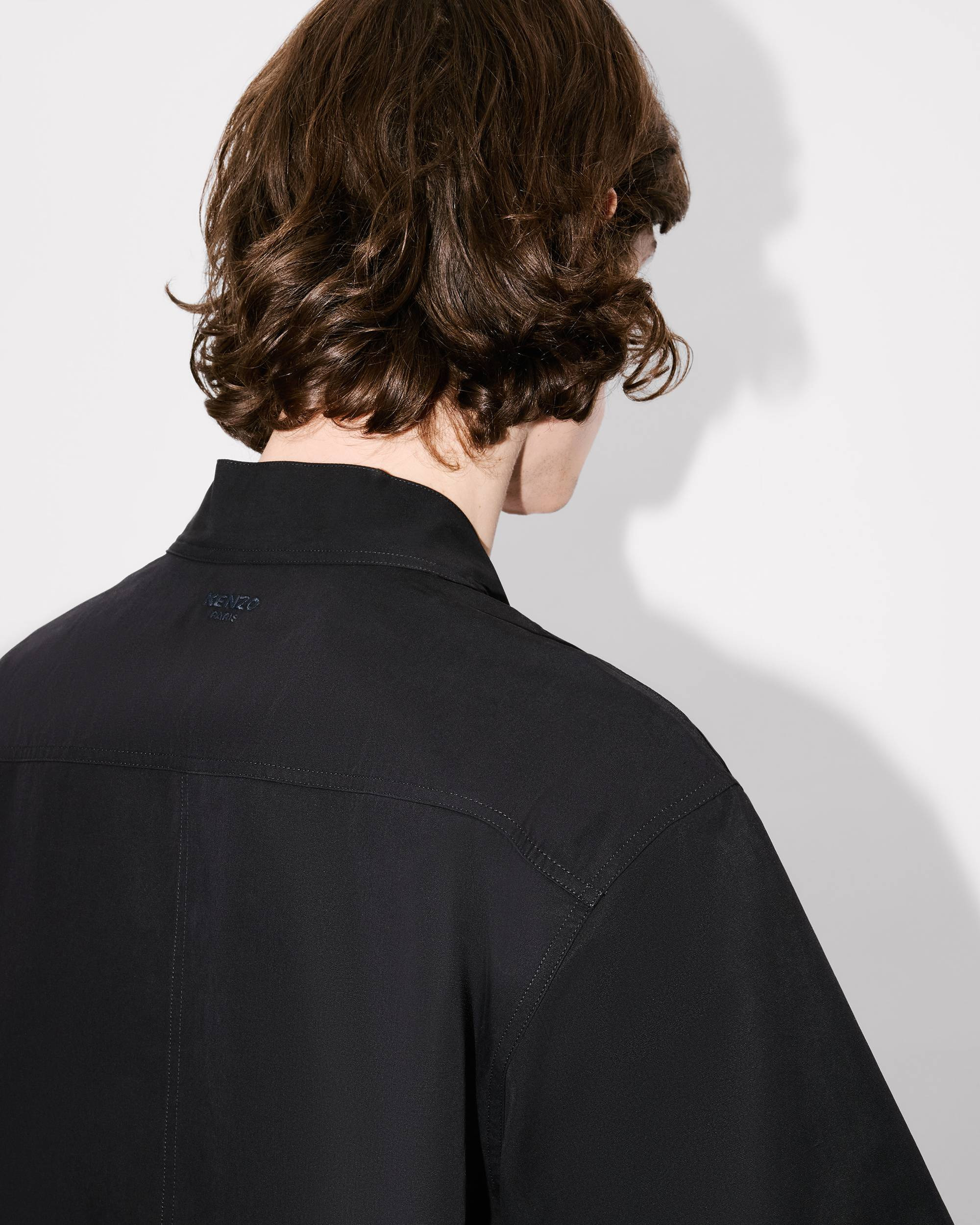Kimono short sleeve shirt in cotton poplin - 9
