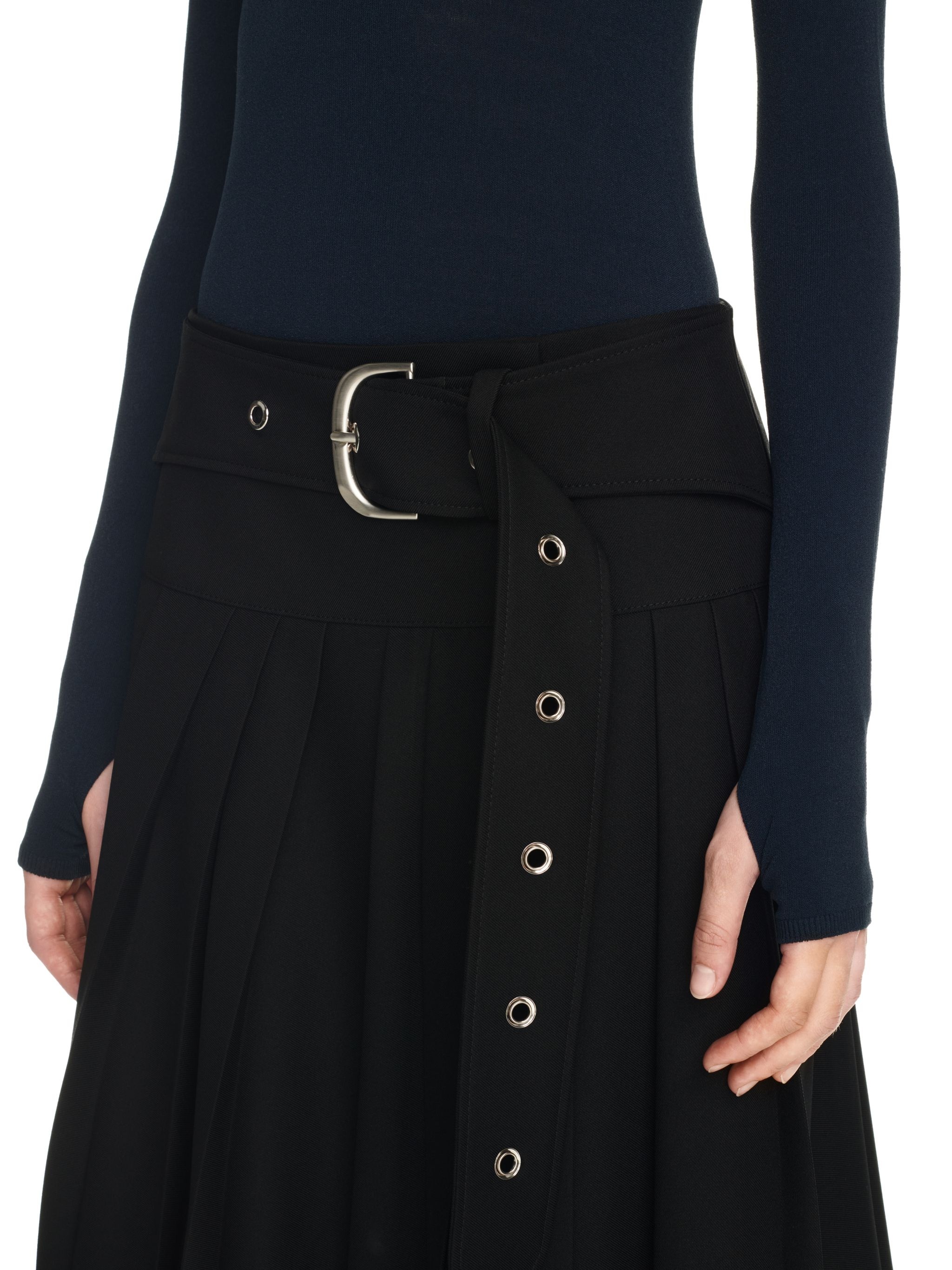 Tech Drill Belt Pleated Skirt - 5