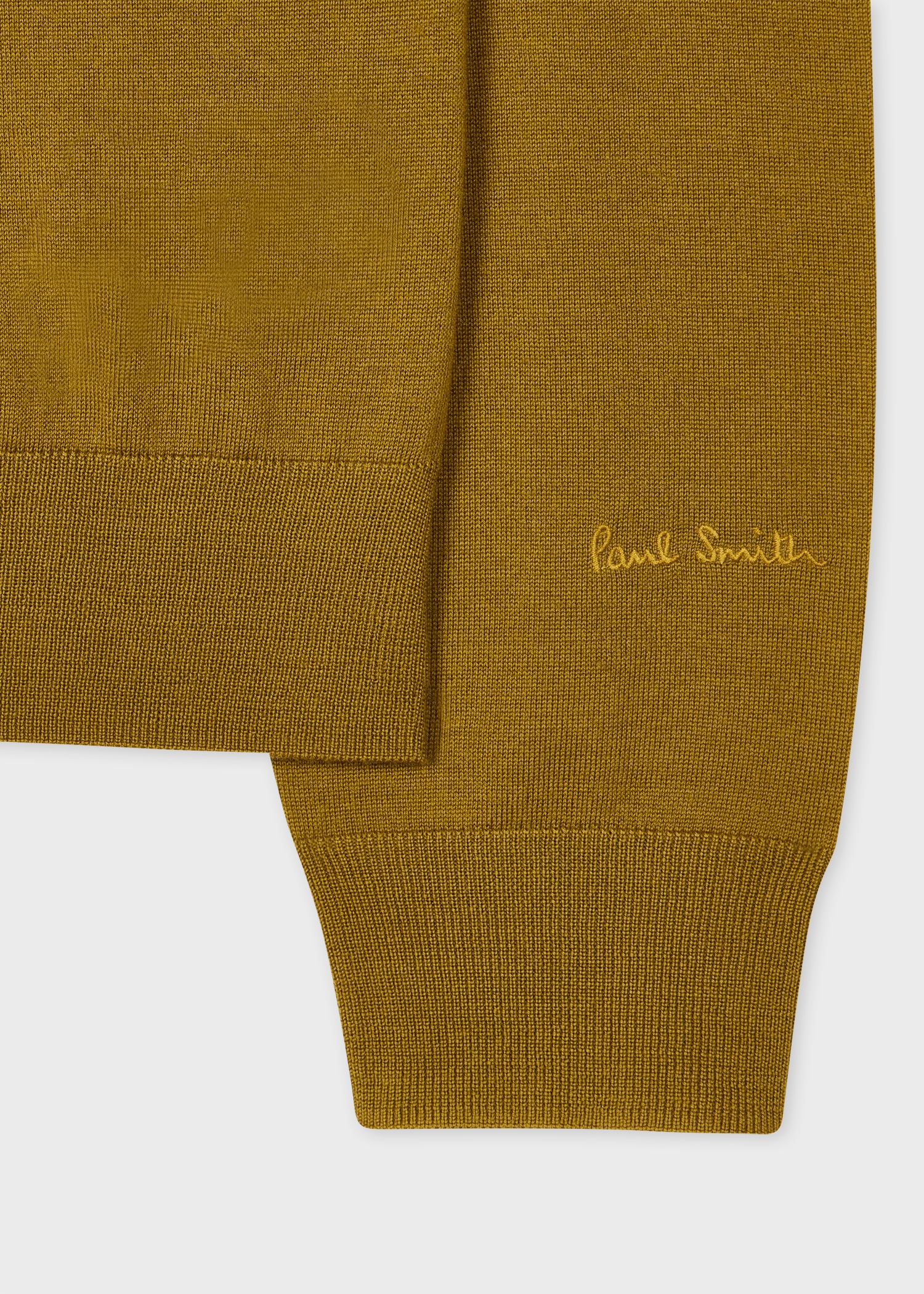 Dark Mustard Merino Wool Roll Neck Sweater - 2