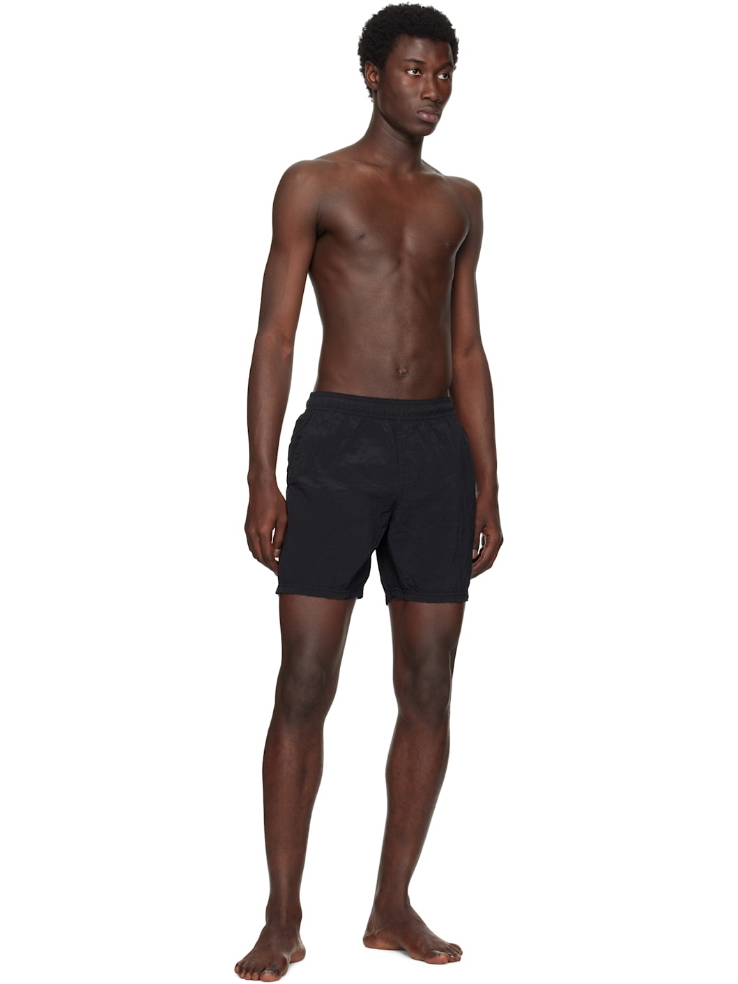 Black B100004 Nylon Metal Swim Shorts - 5