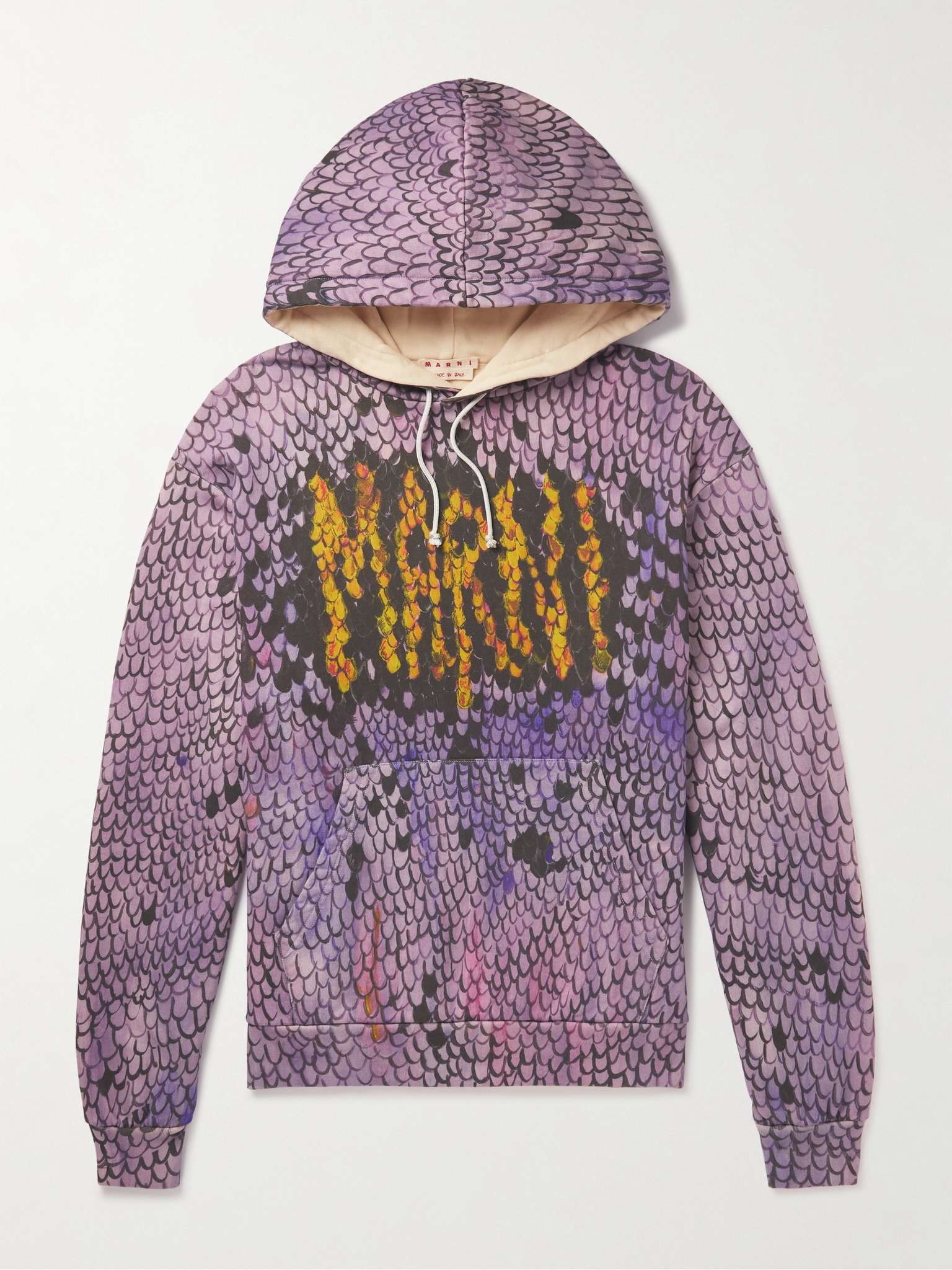 Snake Logo-Print Hoodie - 1