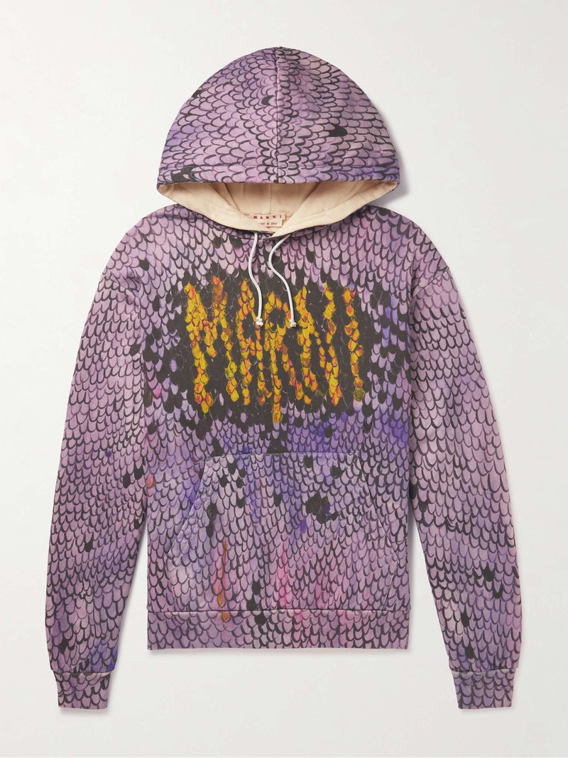 Snake Logo-Print Hoodie 1