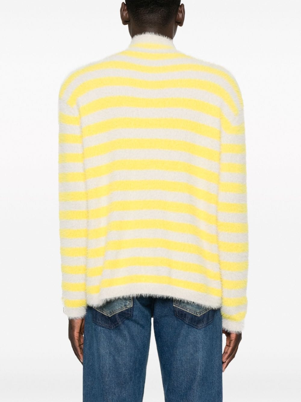 bruched-effect striped jumper - 4