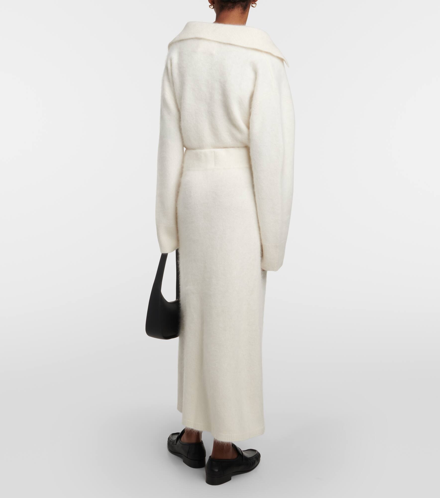 Asta brushed cashmere midi skirt - 3