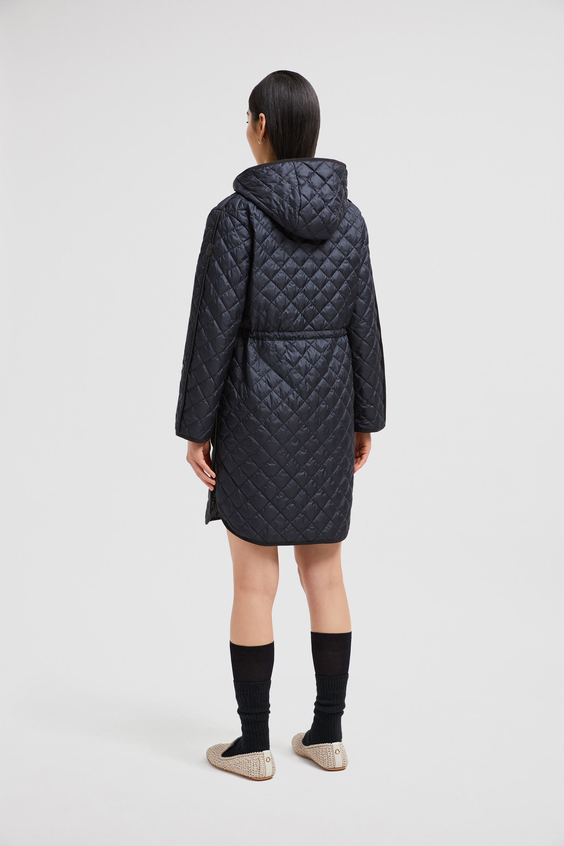 Etelan Hooded Diamond-Quilted Long Down Jacket - 5