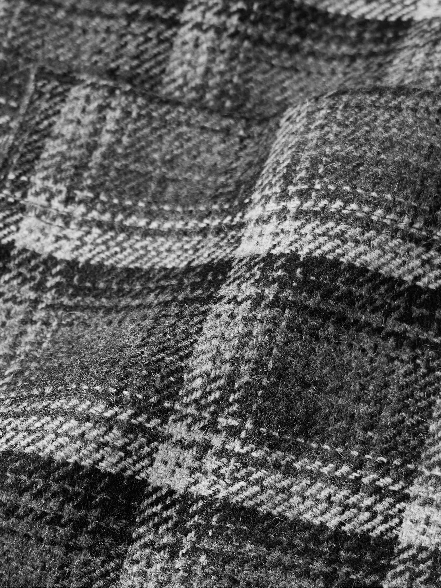 Checked Wool-Blend Overshirt - 3
