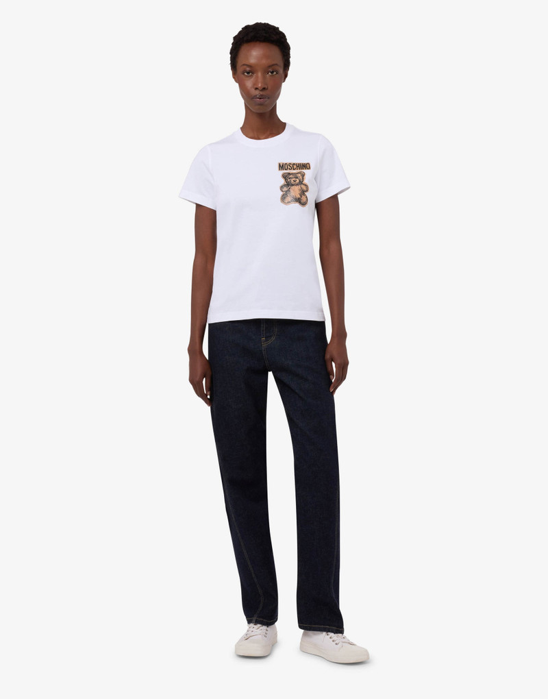 MOSCHINO TEDDY BEAR ORGANIC COTTON JERSEY T-SHIRT 3