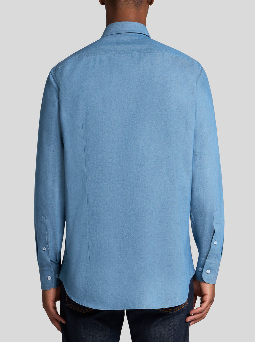COTTON SHIRT WITH PEGASO - 4