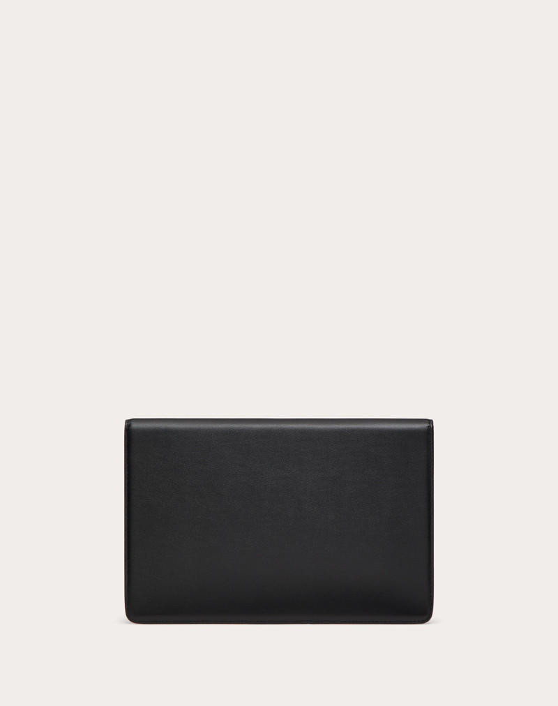 VALENTINO GARAVANI LOCÒ CALFSKIN CLUTCH BAG 3