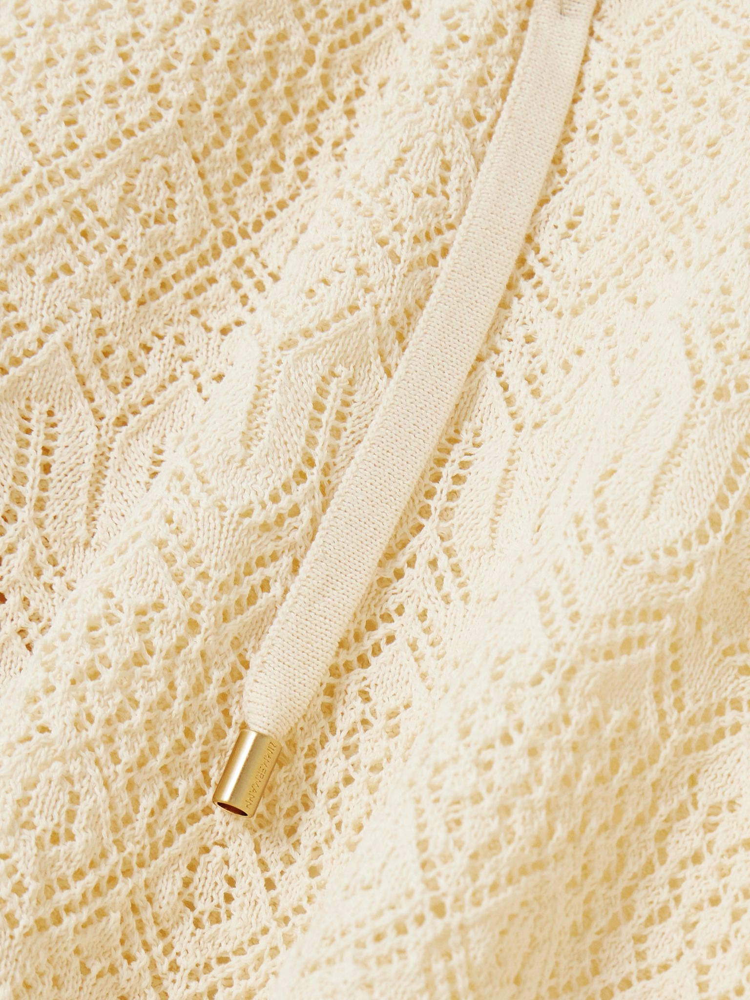 Coco pointelle-knit top Cream - 4