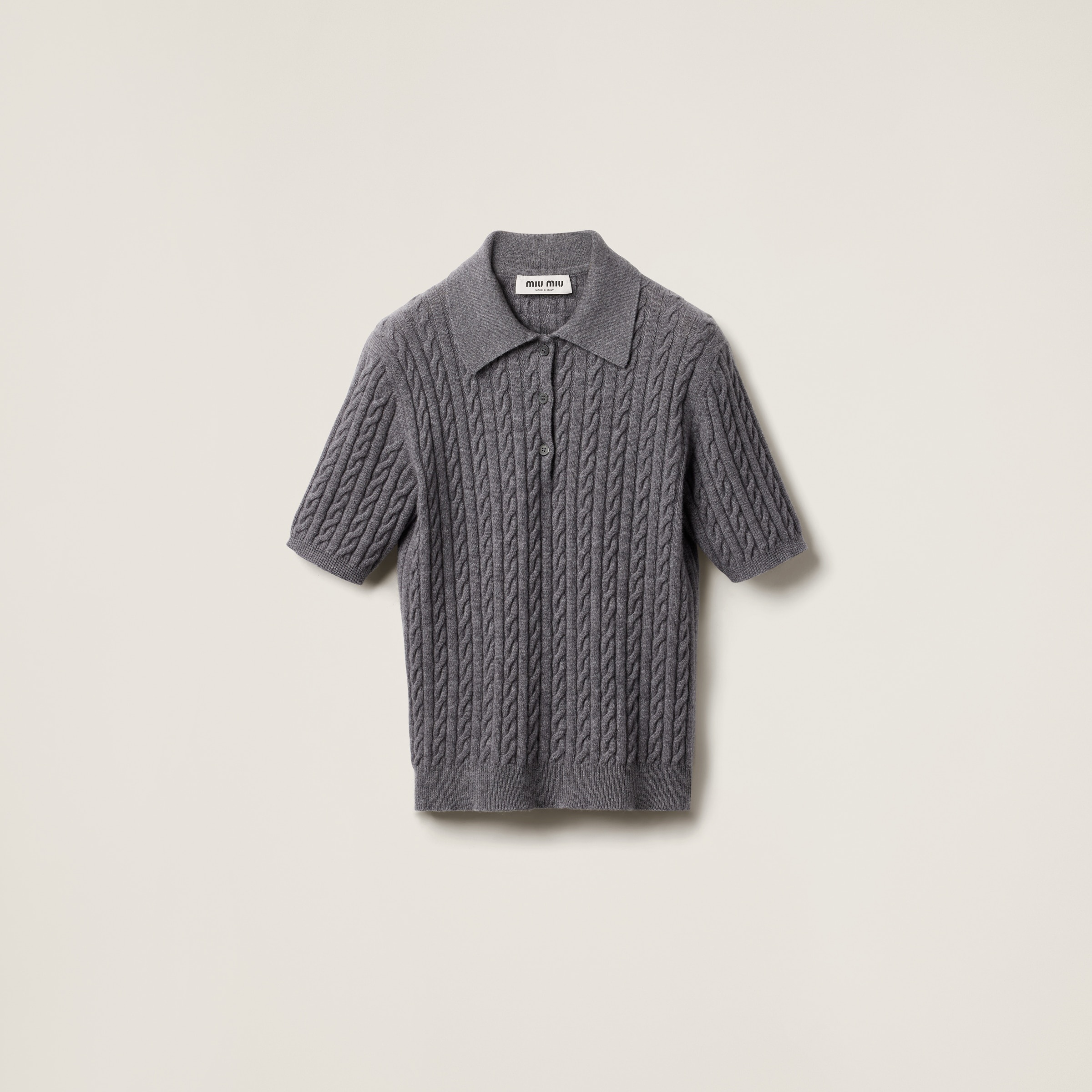 Cashmere polo shirt - 1