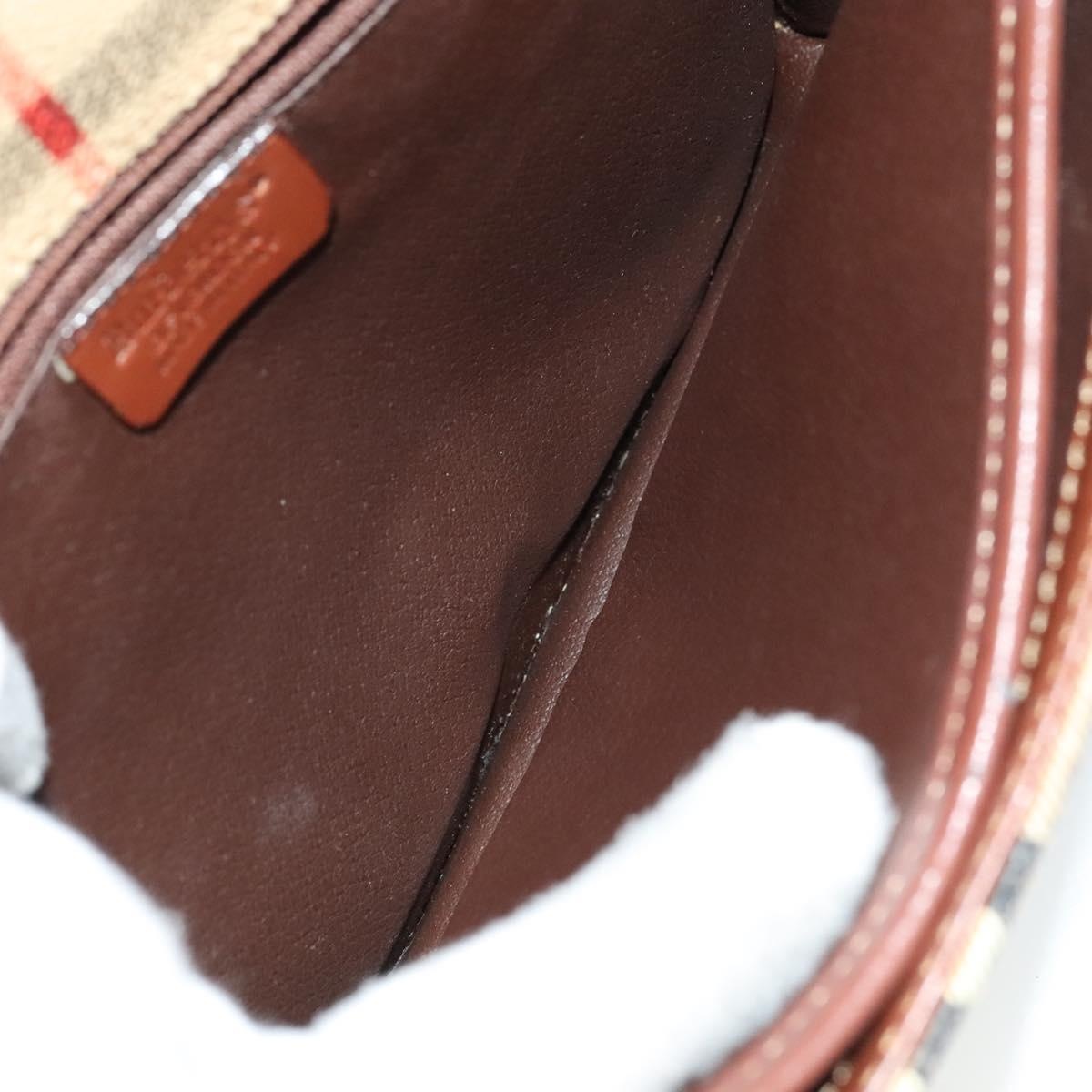 Burberry Nova Check Shoulder Bag Pvc Beige Brown Gold - 16