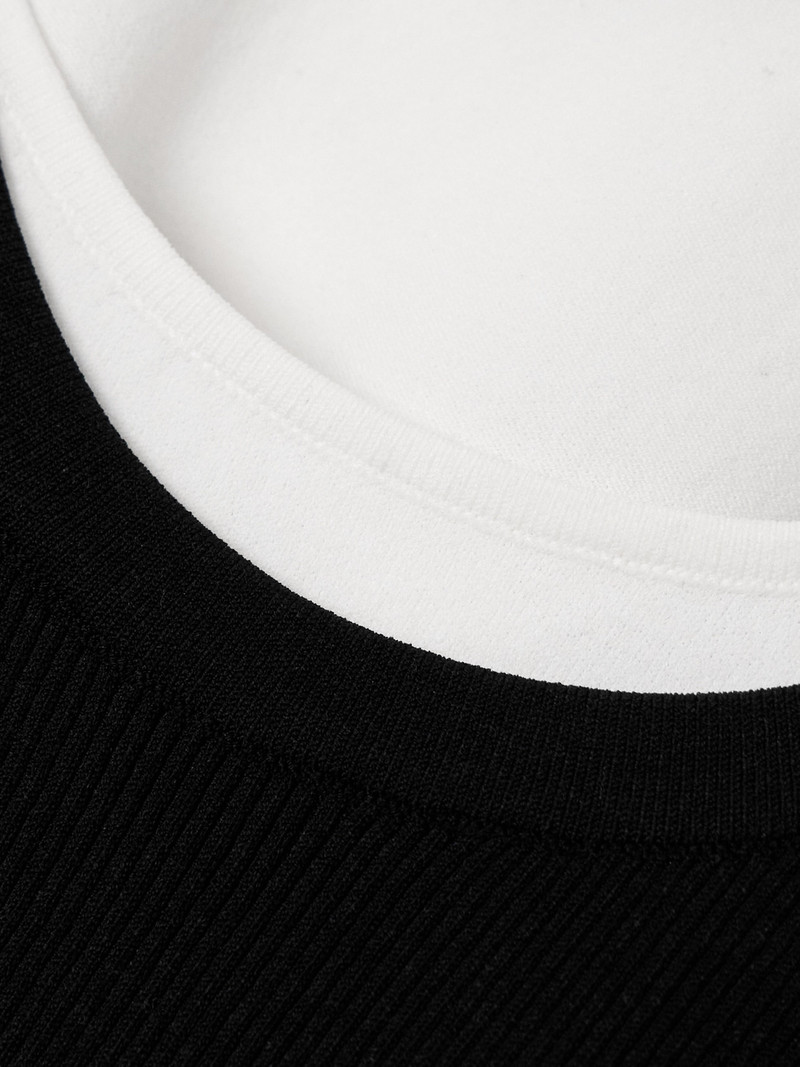 Layered Ribbed Jersey Top 4