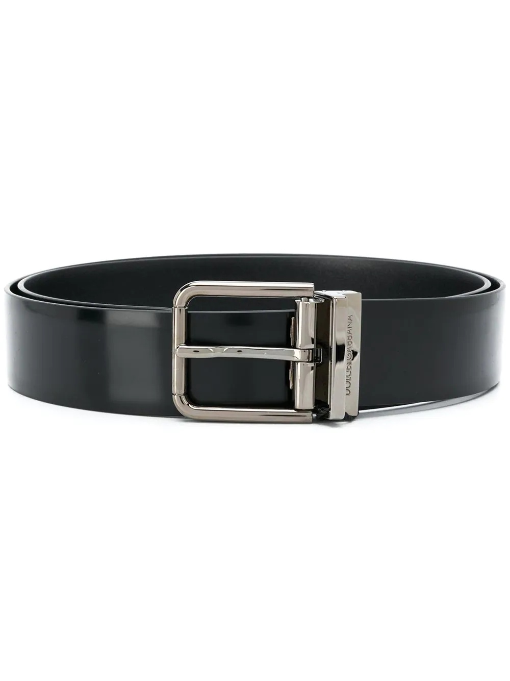 logo-engraved buckle belt - 1