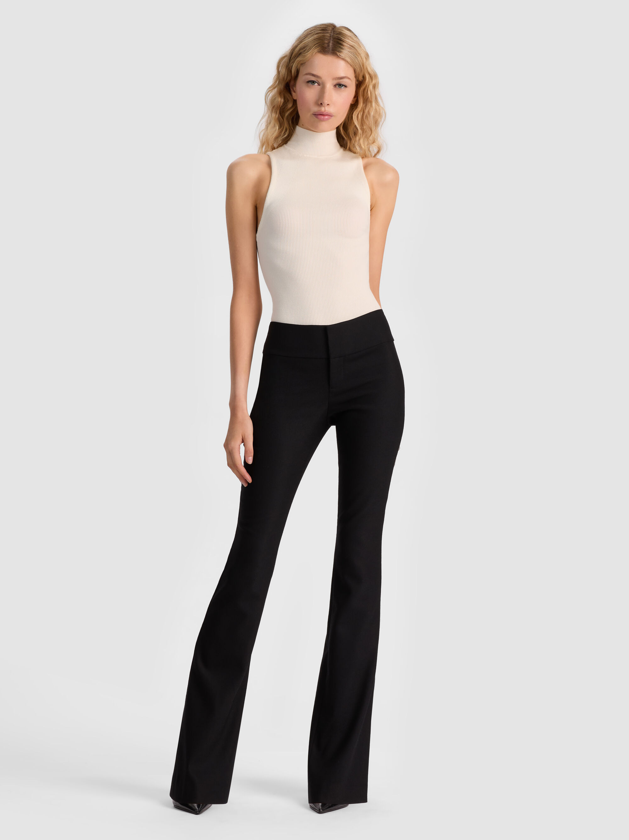 OLIVIA WOOL BOOTCUT PANT - 3