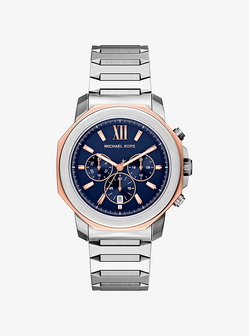 Oversized Prescott Two-Tone Watch - 1