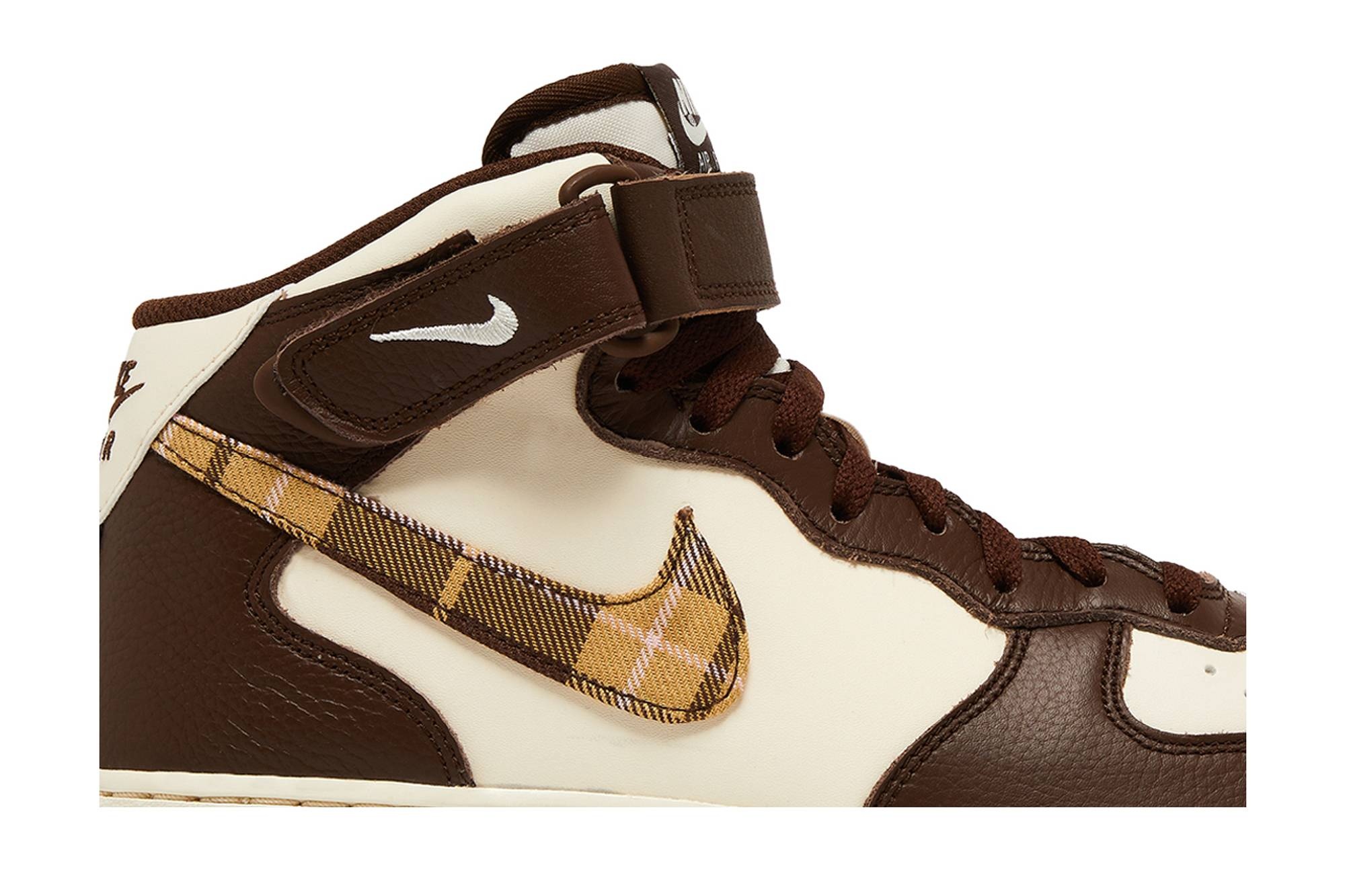 Air Force 1 Mid 'Brown Plaid' - 2