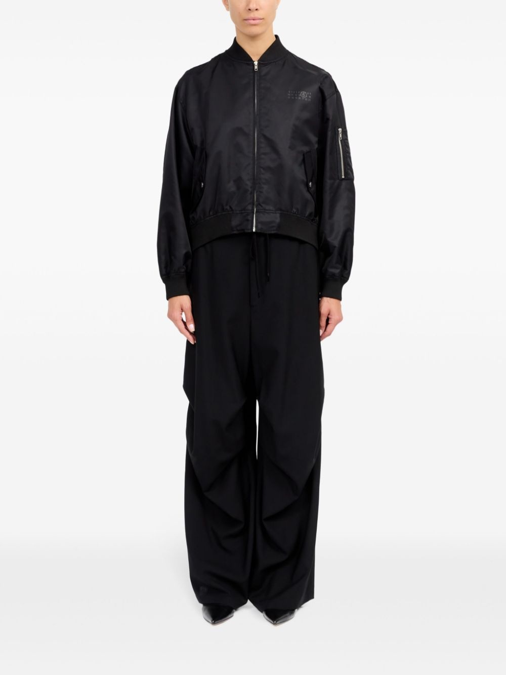 numbers-print bomber jacket - 2