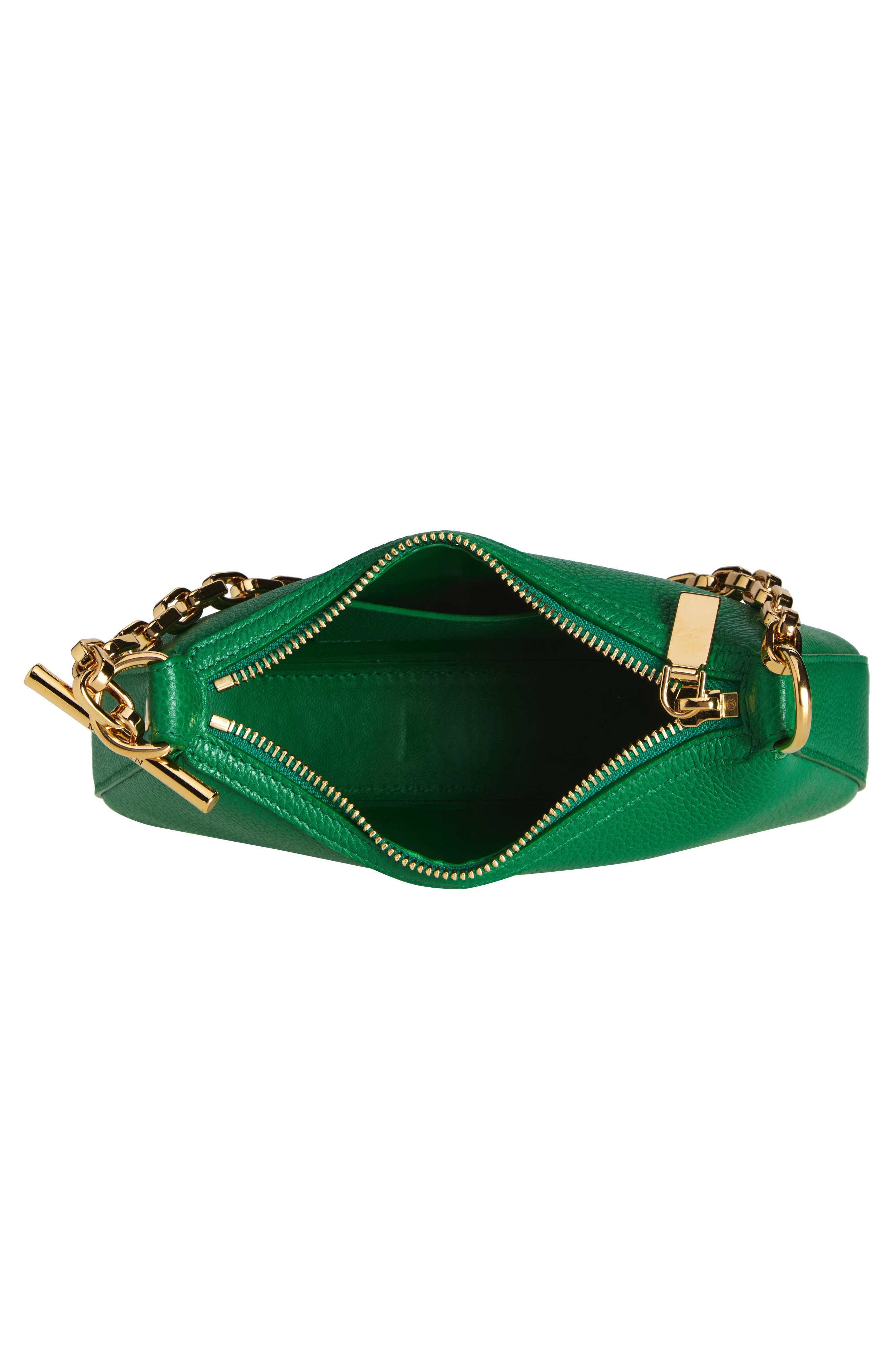 McQueen Mini T-Bar Leather Top Handle Bag in Viridian/Gold at Nordstrom - 3