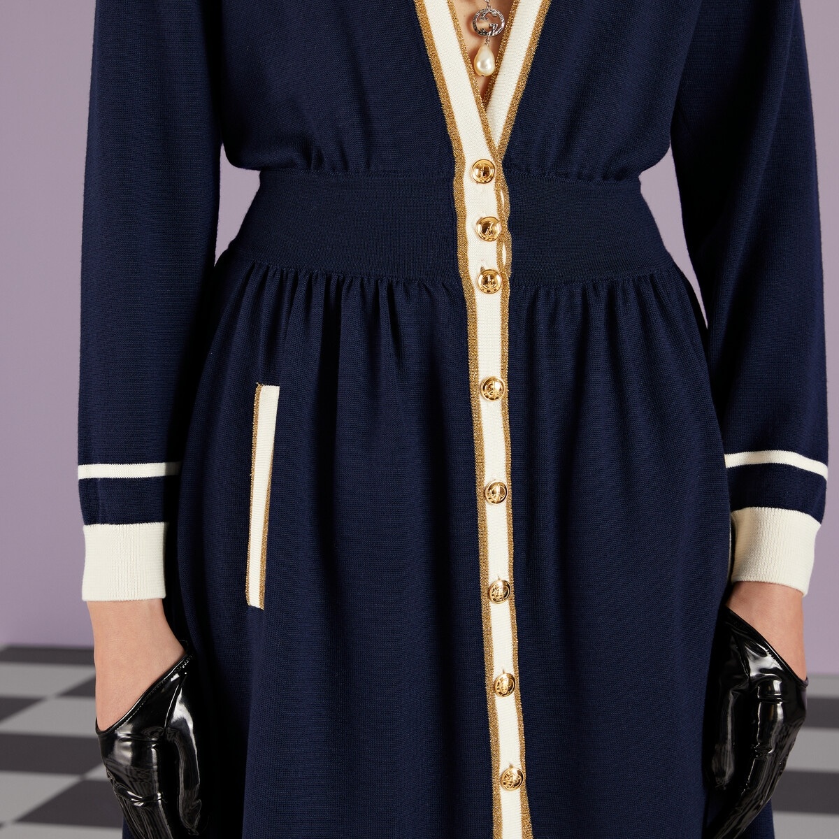 Wool midi dress - 3