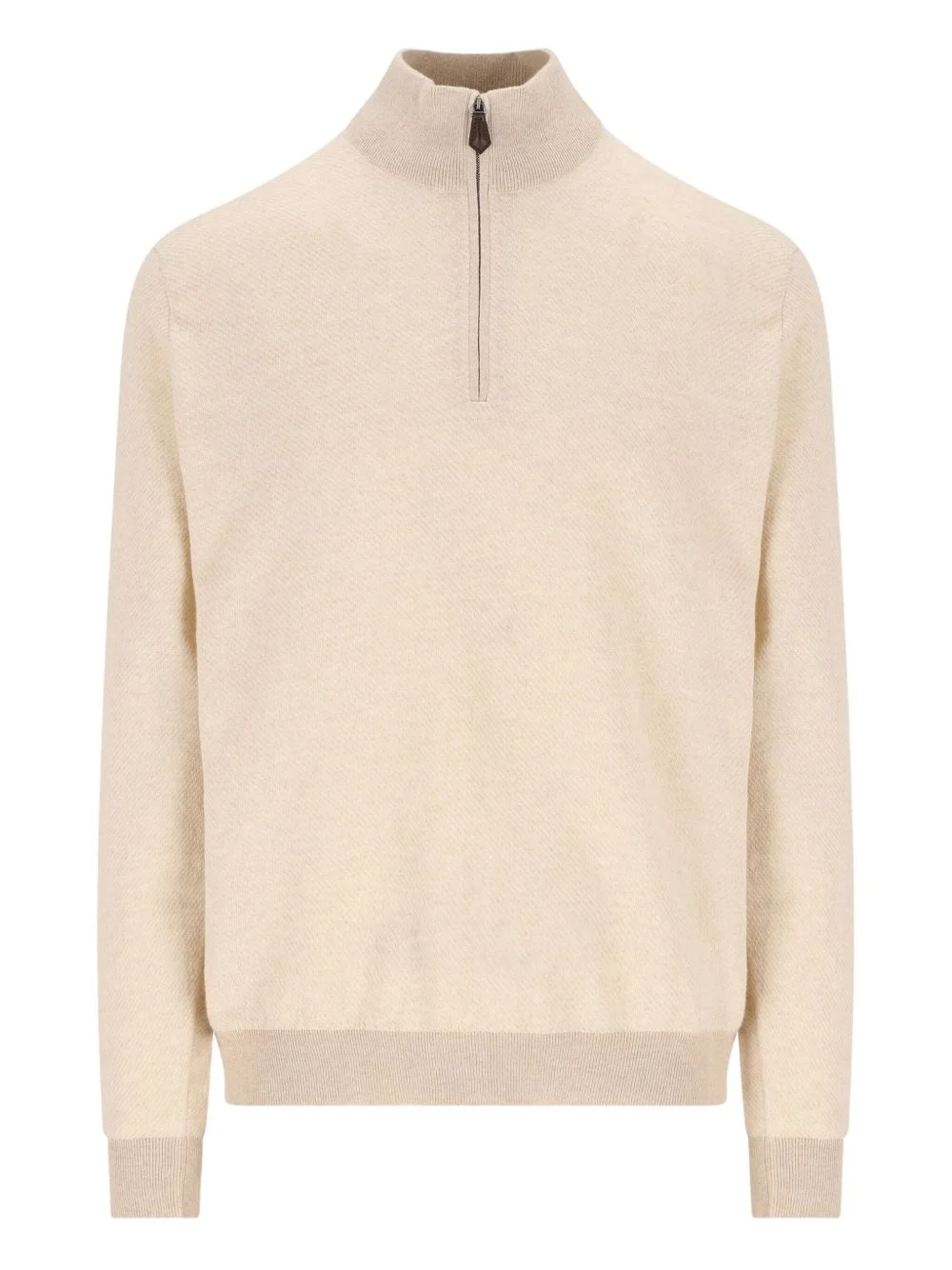 half-zip cashmere sweater - 1